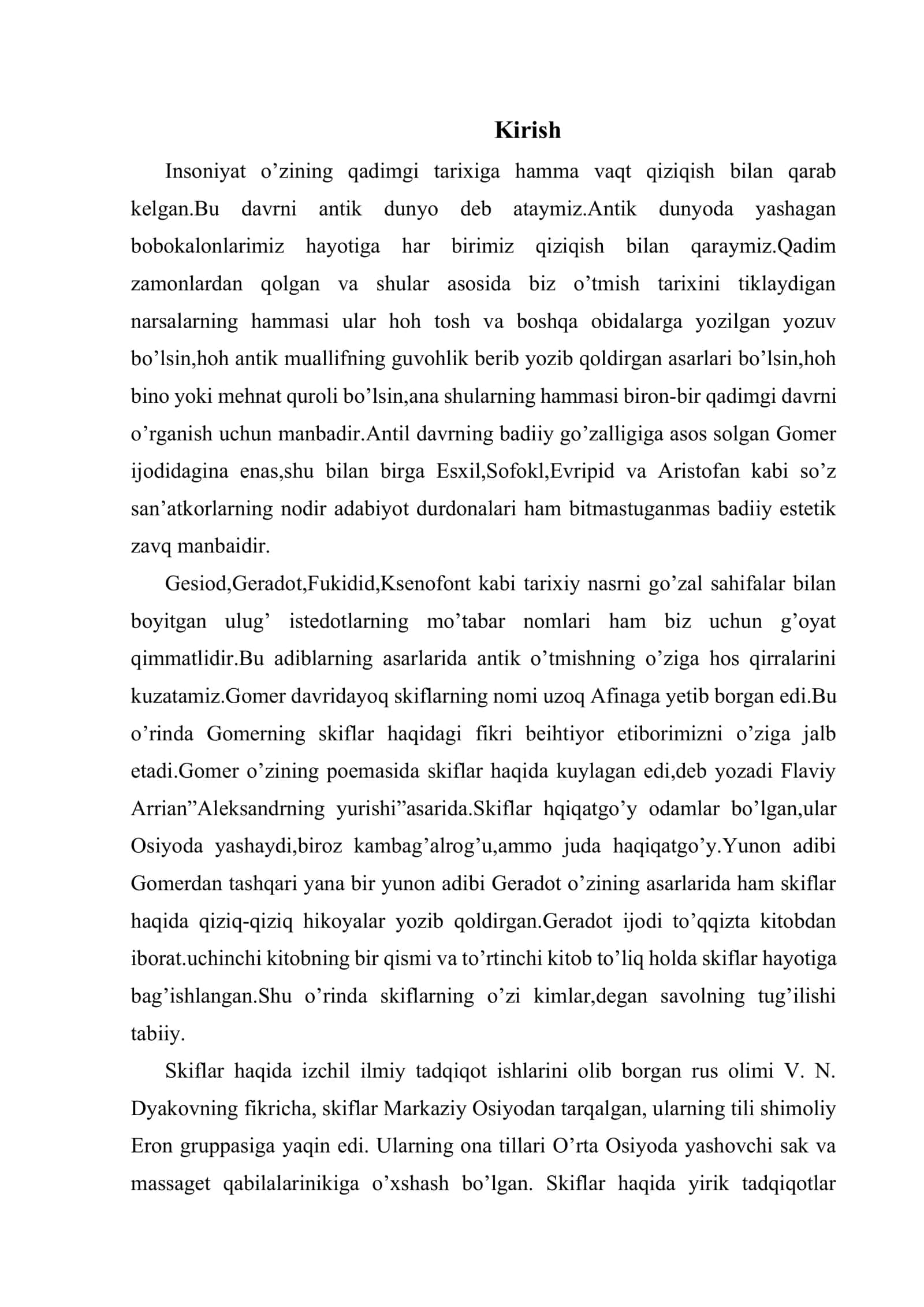 Qadimgi Yunoniston tarixnavisligi Ksenofont, Geradot, Fukidid tarixchilar asarlari 2