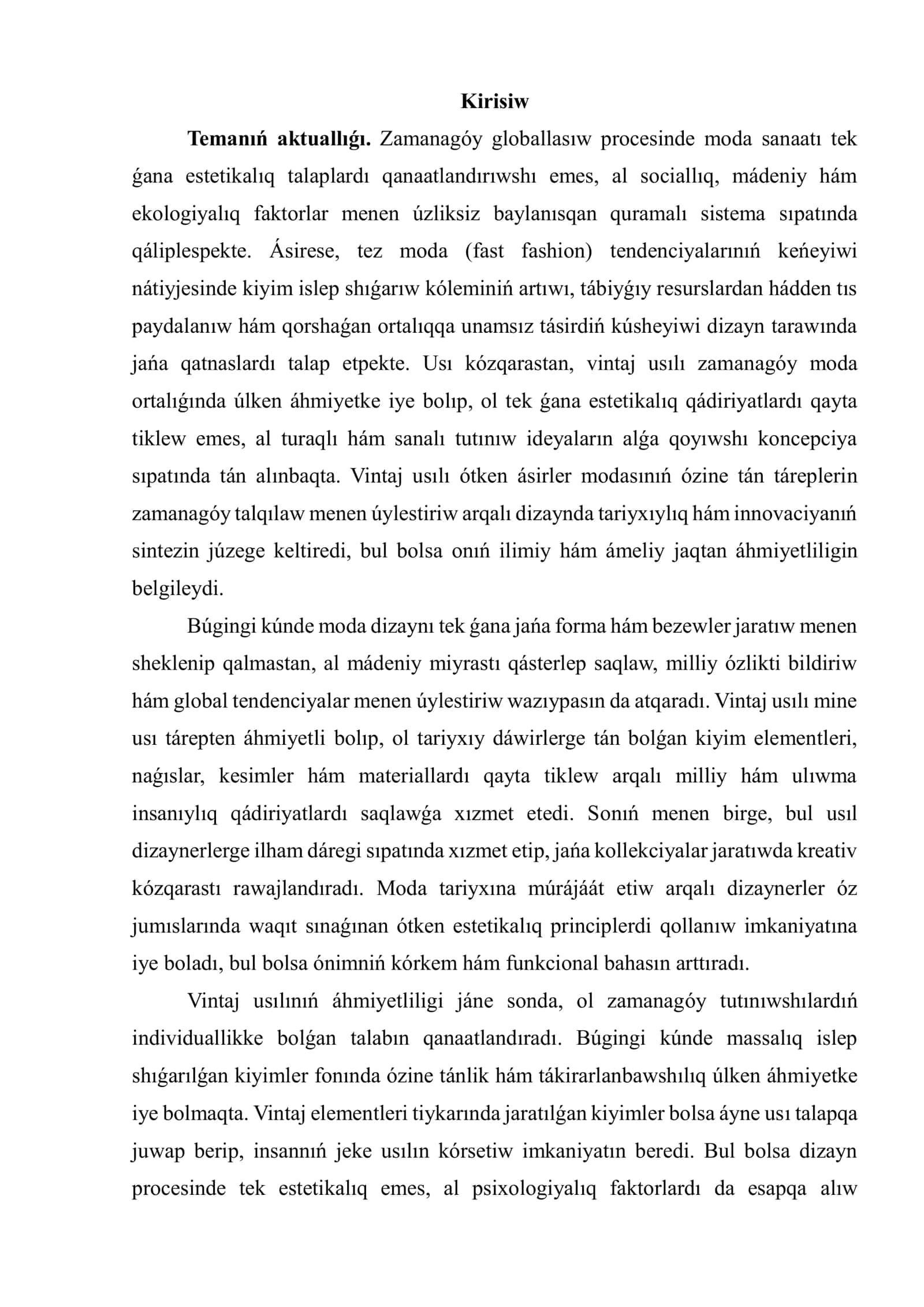 VINTAJ STILINIŃ TEORIYALIQ TIYKARLARI 2