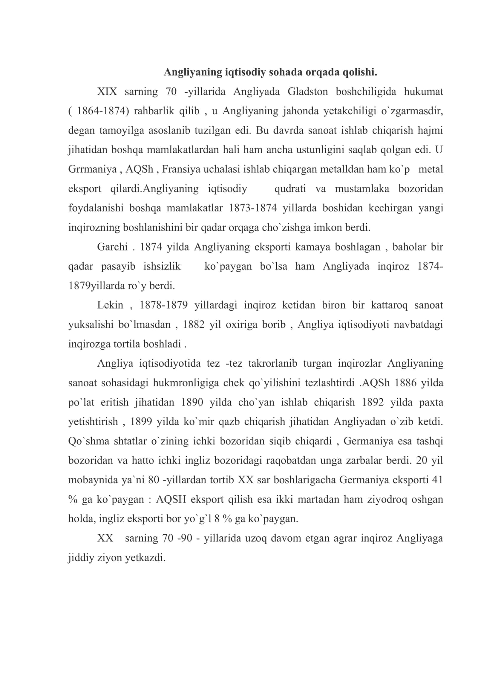 1874-1914 yillarda Buyuk Britaniya 2