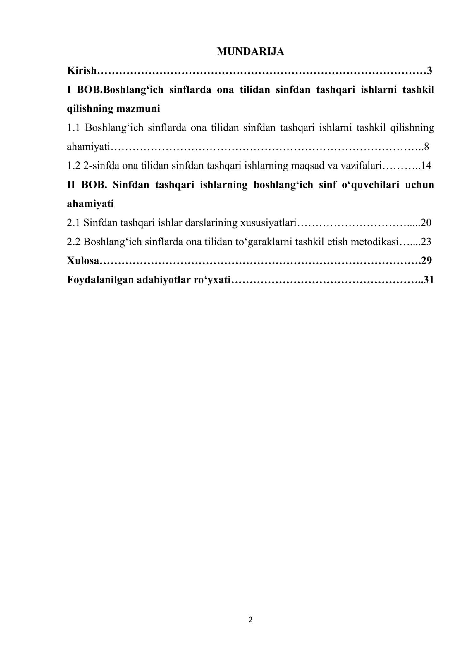 Boshlang‘ich sinfda ona tilidan sinfdan tashqari ishlarni tashkil qilish metodlari 2