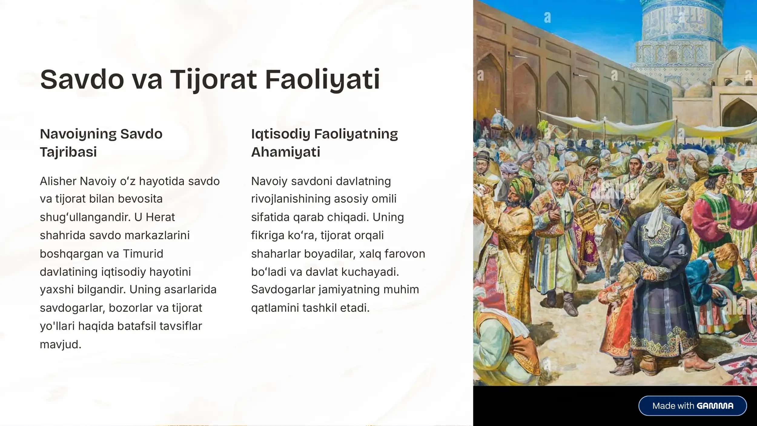 Alisher Navoiy asarlarida iqtisodiy g»oyalar 2