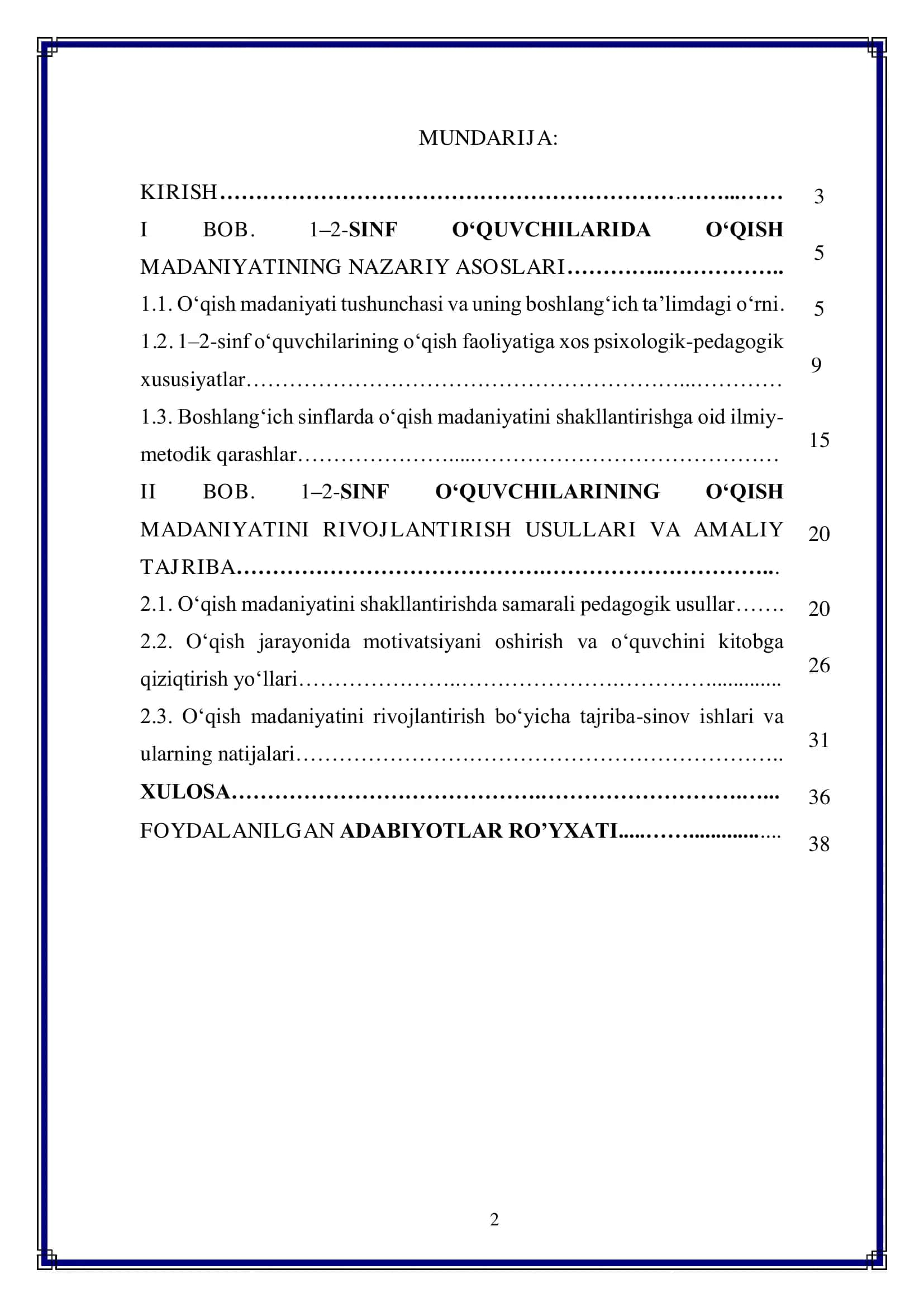 1-2-sinf o‘quvchilarining o‘qish madaniyatini rivojlantirish usullari 2