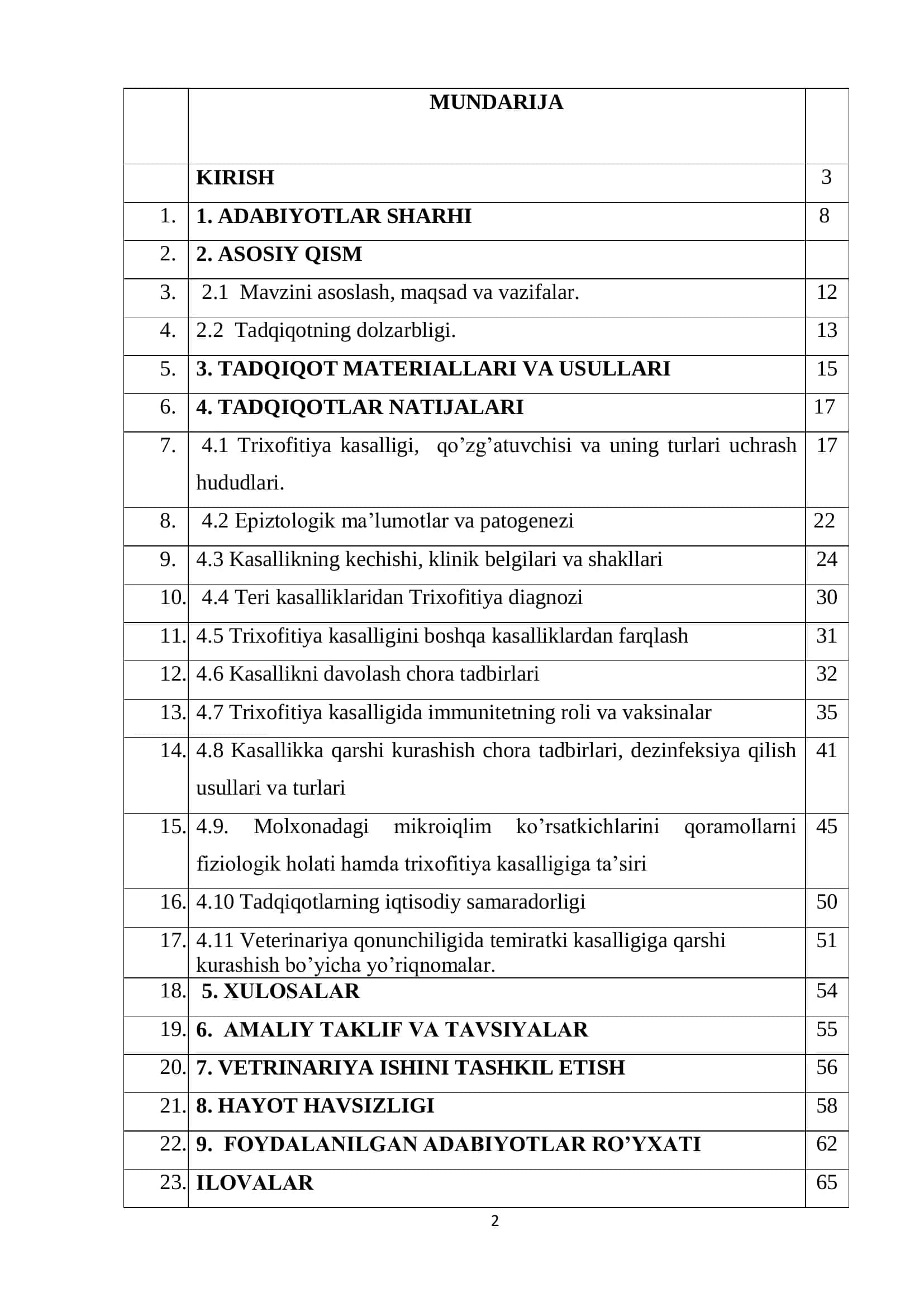 Qoramollarda teri kasalliklaridan “trixifitiya”ni oldini olish va 2