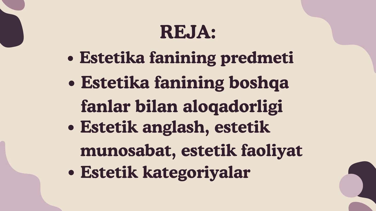 NAFOSAT FALSAFASI ESTETIKA 2