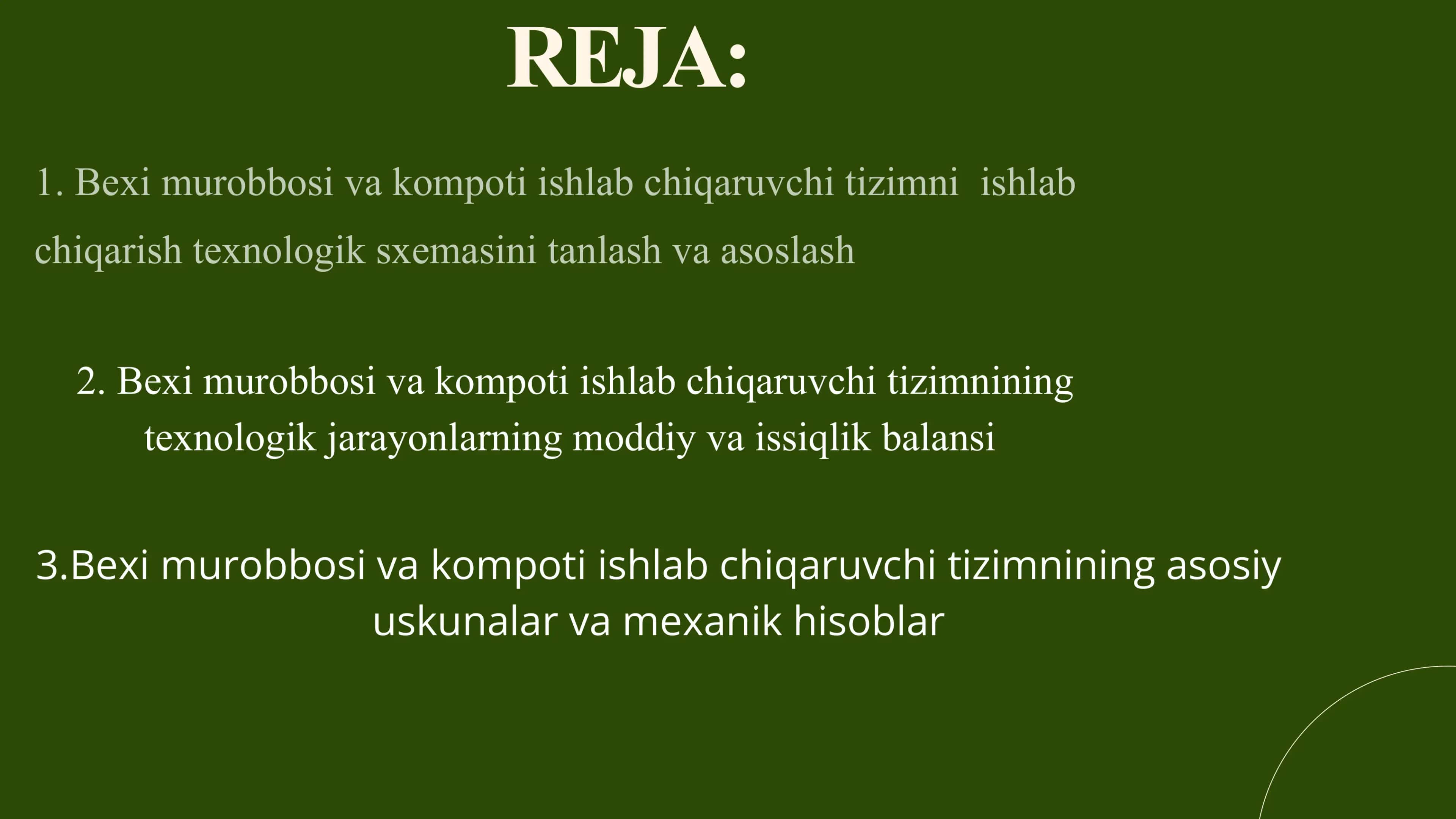 Behi murabbiysi va kompoti ishlab chiqarish 2