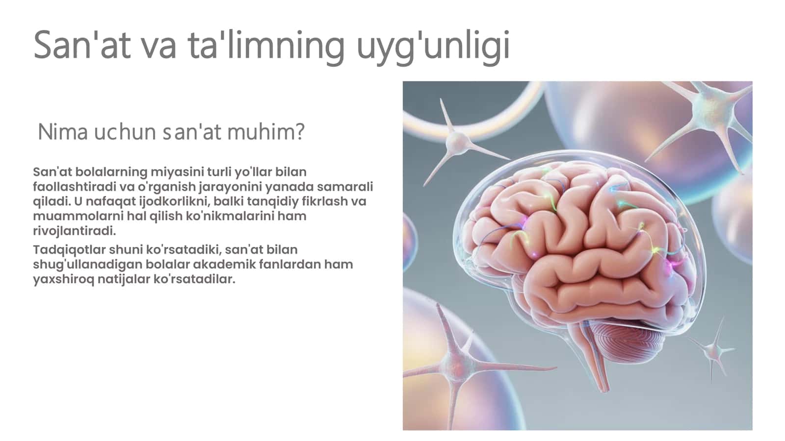 Boshlang'ich ta'limda san'at orqali ijodiy o'rganish 2