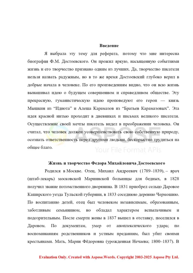 Жизнь и творчество М. Ф. Достоевского 2
