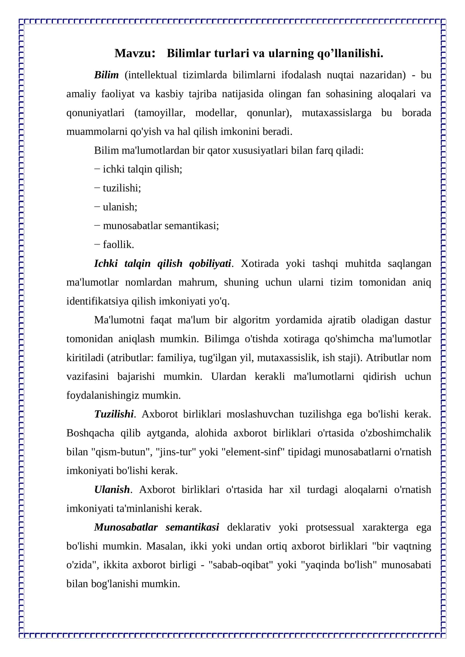 Sun’iy intelekt asoslari 2