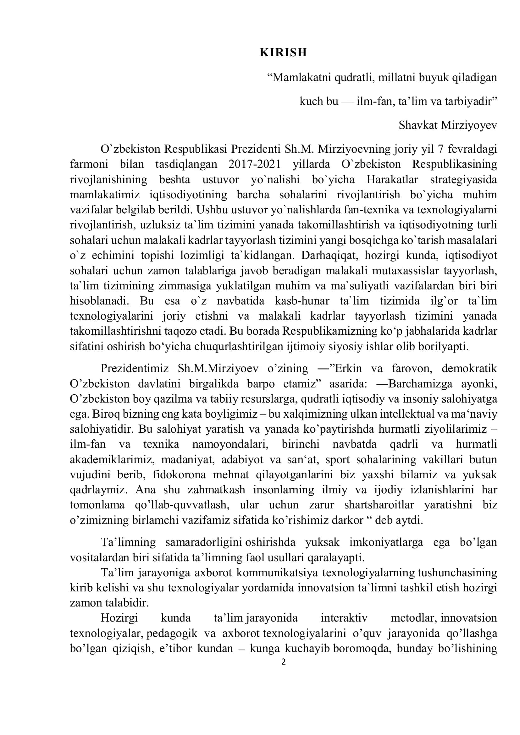 mehatron tizimlar 2