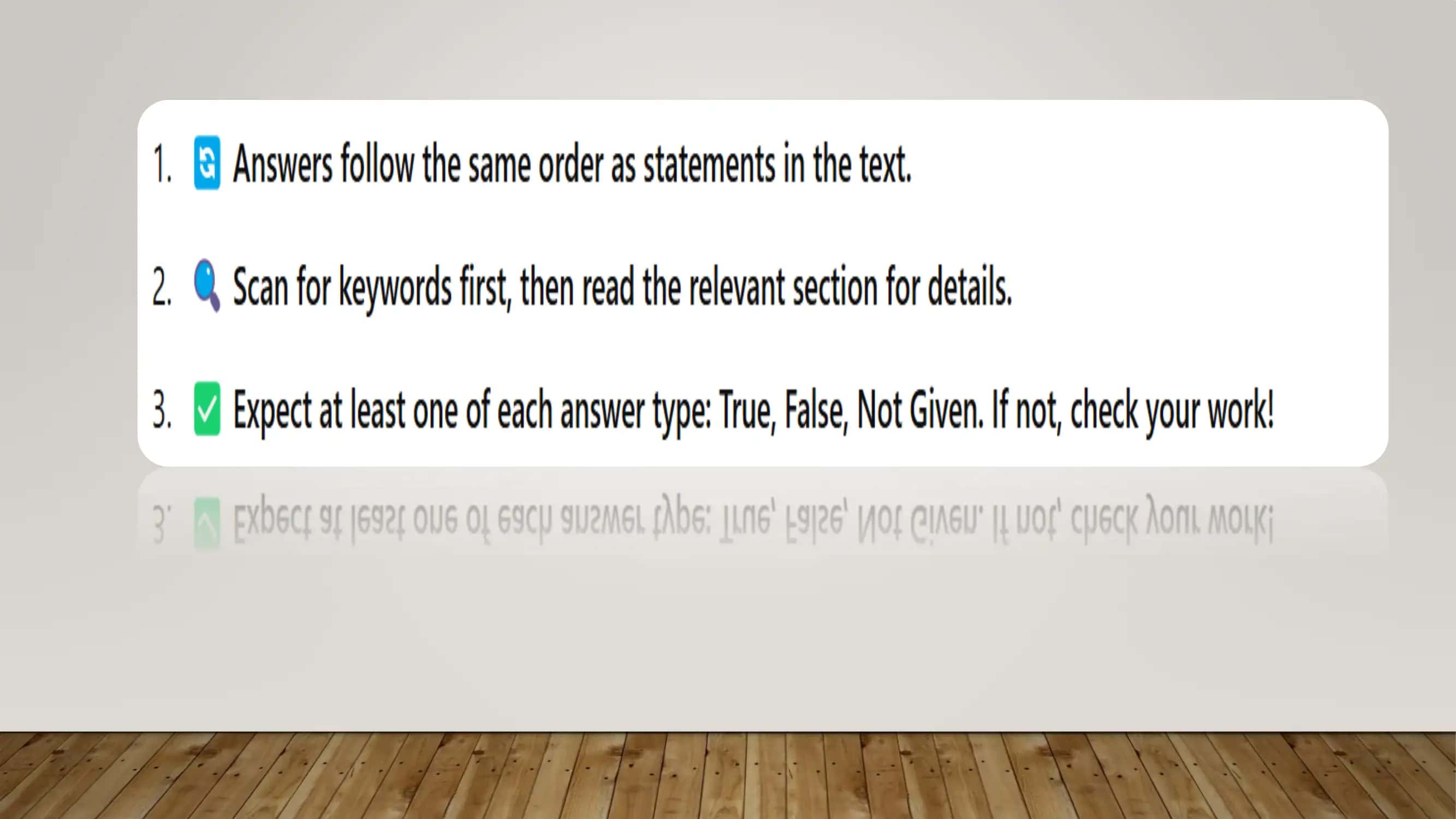 IELTS Reading "True/False/Not given" savol turi tahlili 2