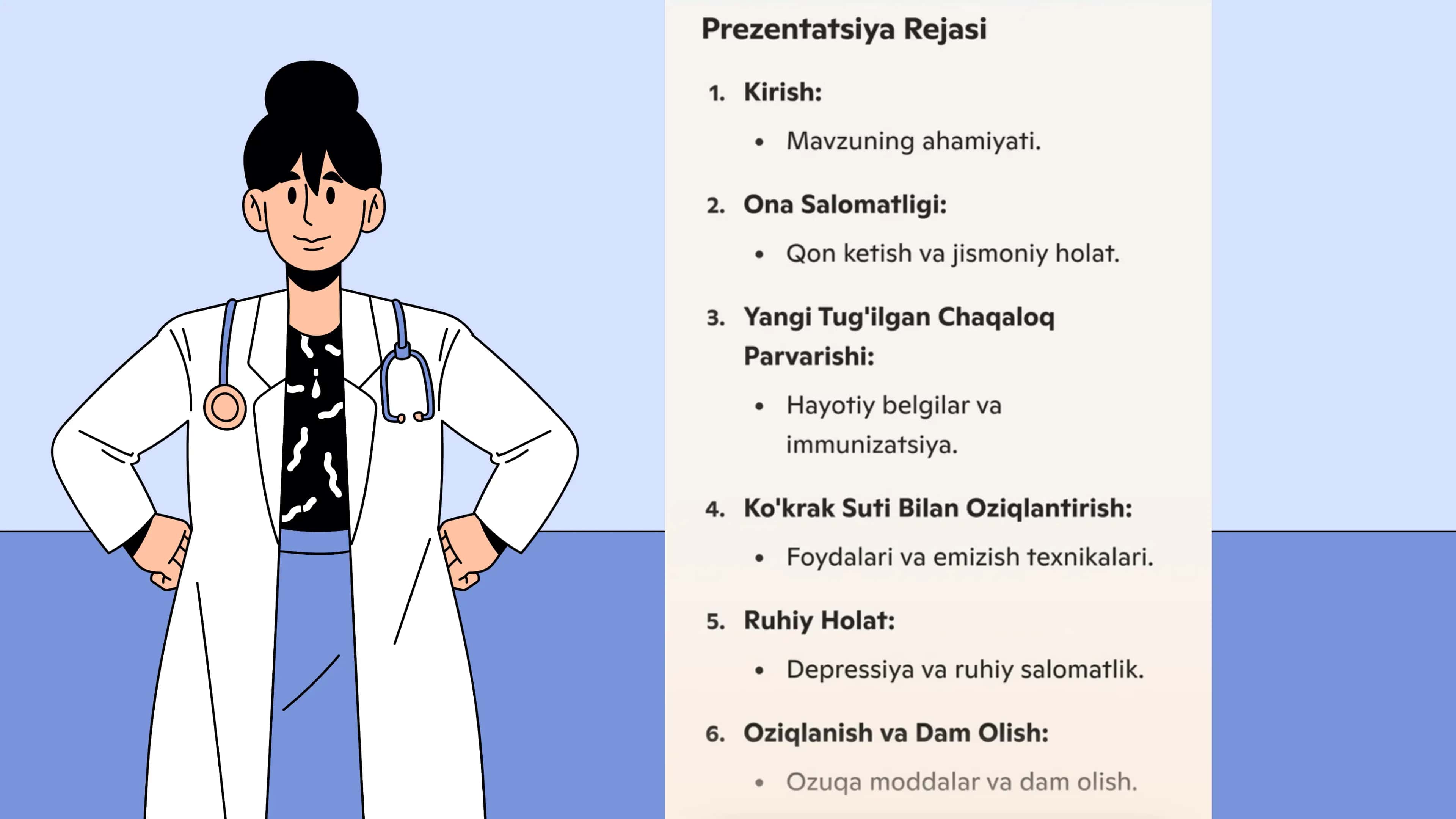 Tug'ruqdan keyingi davr, klinika, olib borish. Tug'ruqdan keyingi davrda ona va yangi tug'ilgan chaqaloq parvarishi. Ko'krak suti bilan oziqlantirish tibbiy 2