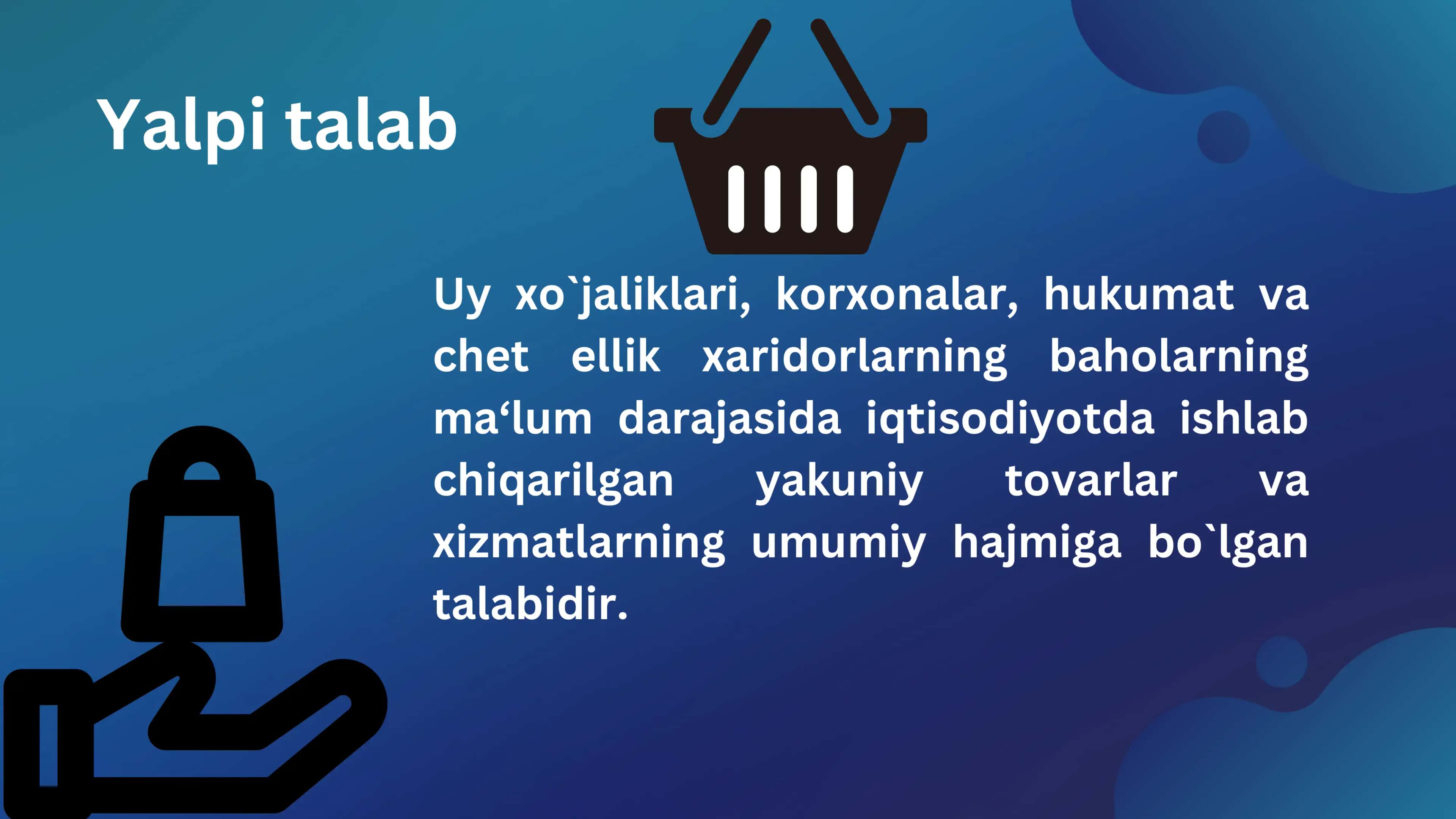 Yalpi talab va taklif inflatsiya 2