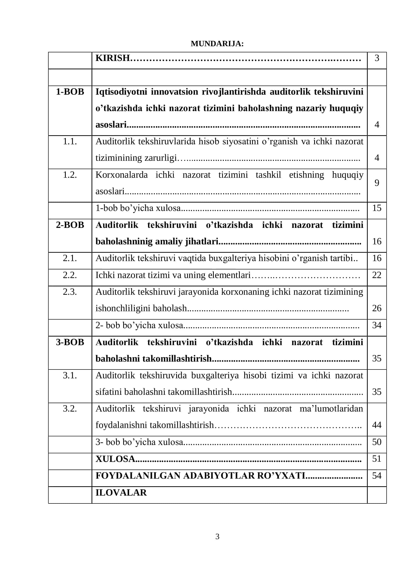 Iqtisodiyotni innovatsion rivojlantirishda auditorlik tekshiruvini o’tkazishda ichki nazorat tizimini baholashning nazariy huquqiy asoslari 2