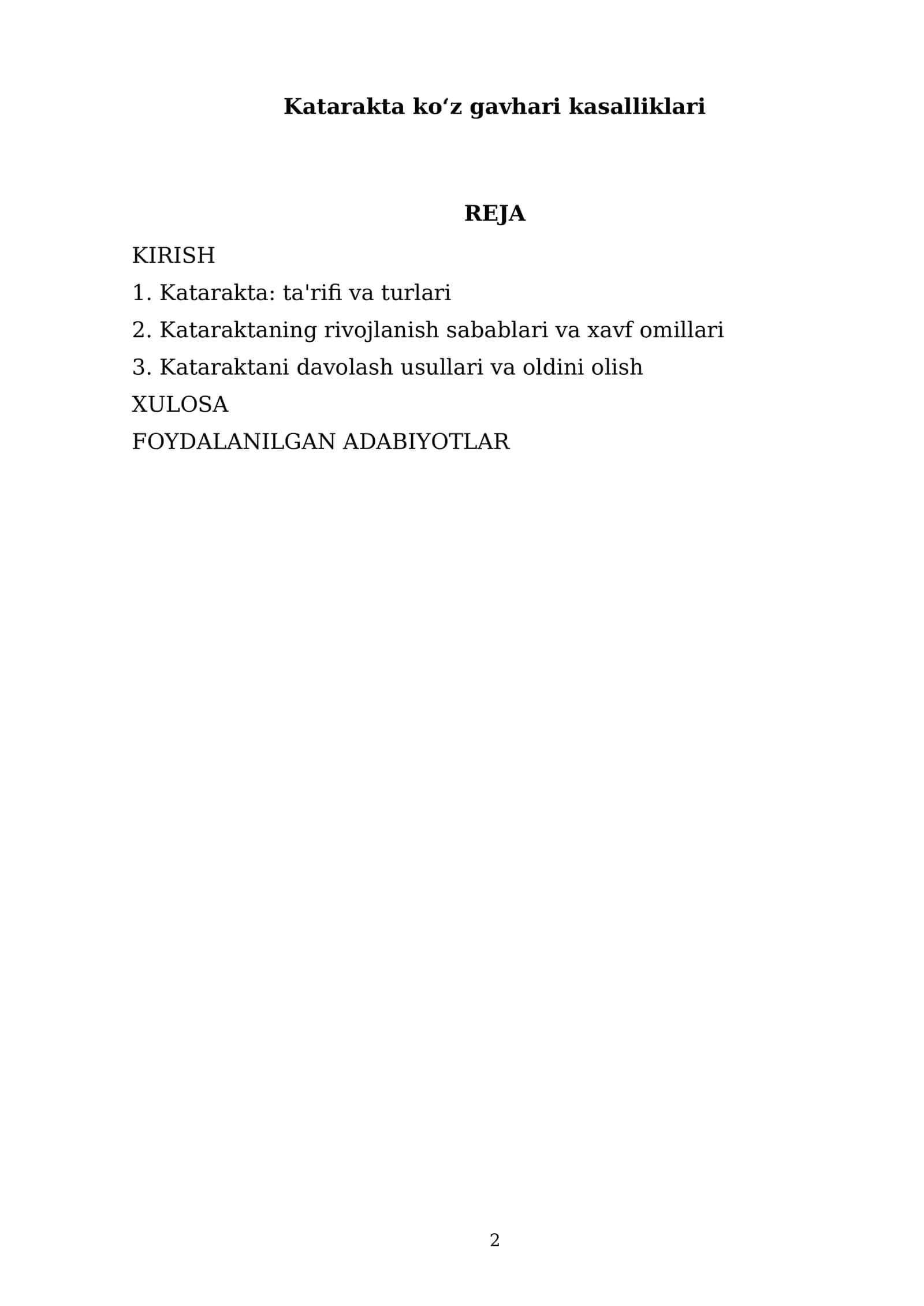 Katarakta koʻz gavhari kasalliklari 2