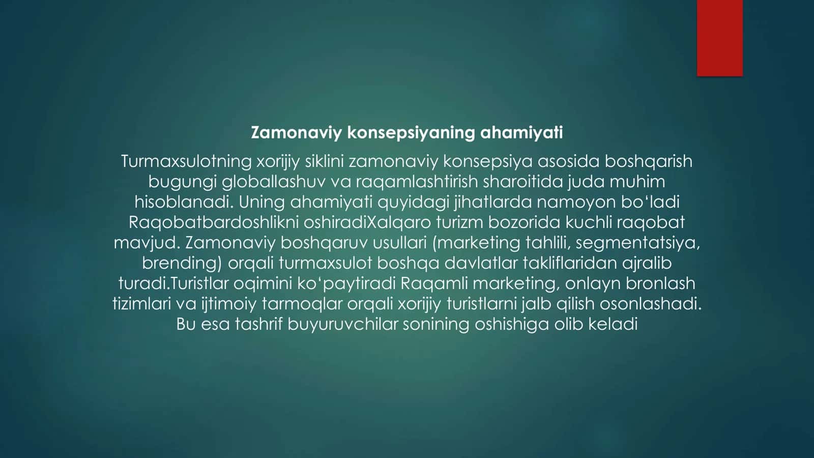 Turmaxsulotning xorijiy siklini boshqarishning zamonaviy konsepsiyasi 2