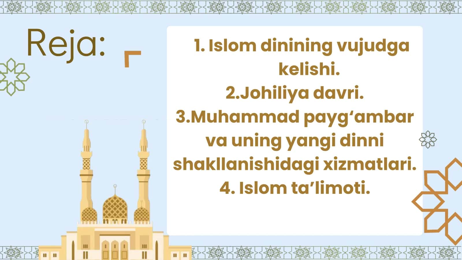 Islom oqimlari va yoʻnalishlari 2