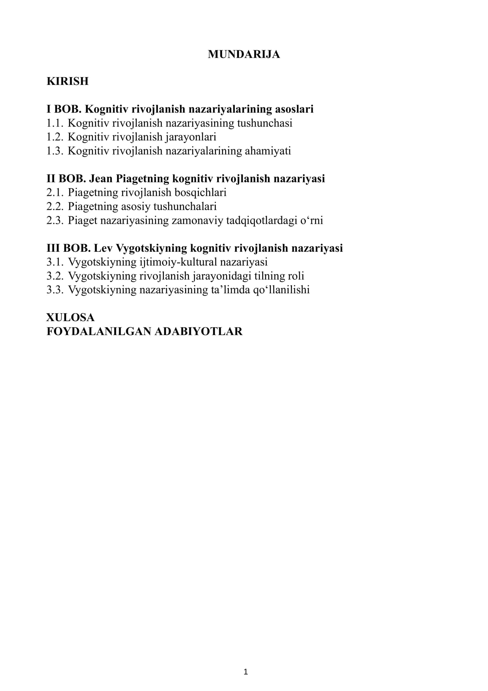 UMUMIY PSIXOLOGIYA FANIDAN TAYYORLAGAN KURS ISHI 2