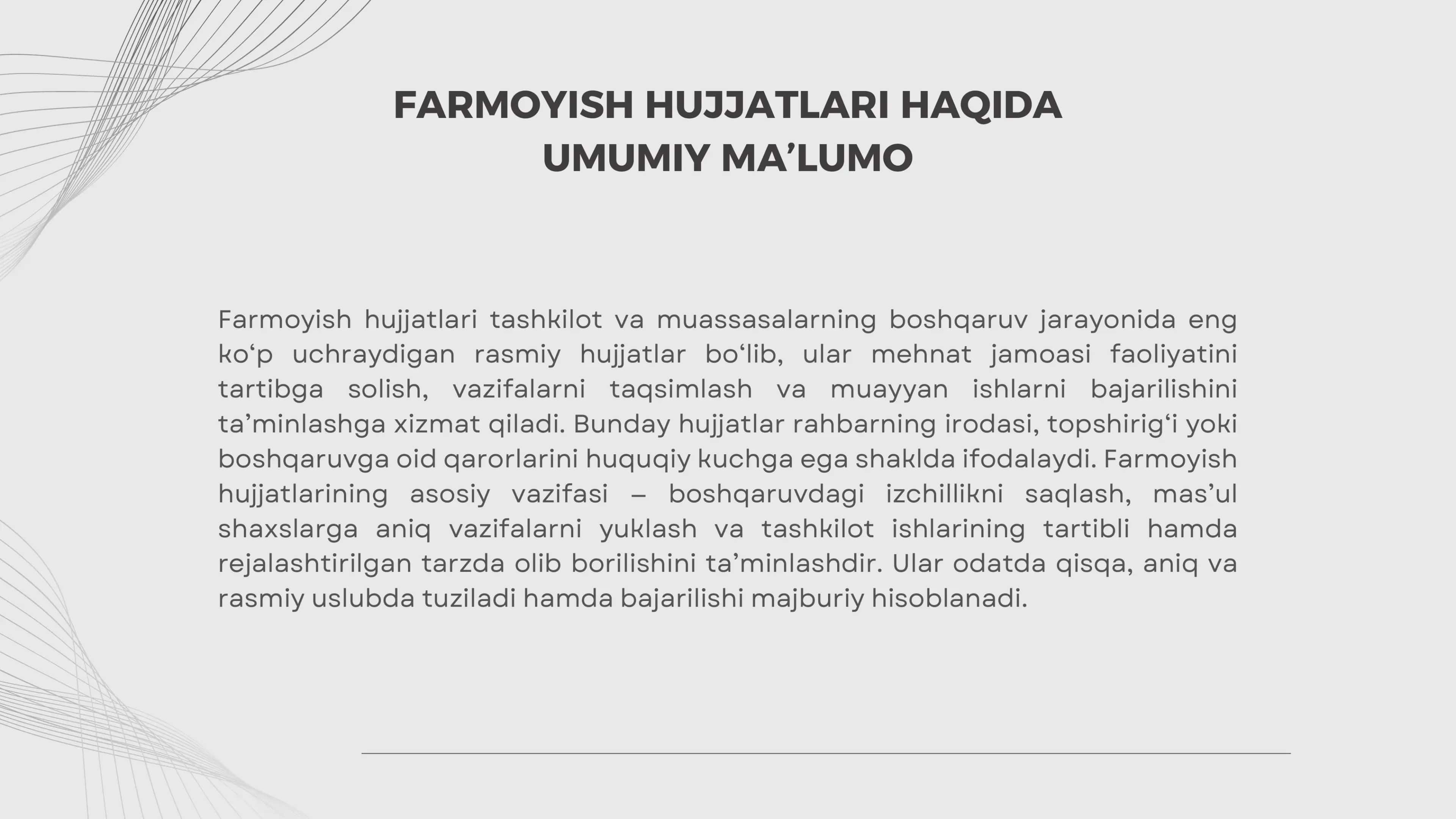 FARMOYISH HUJJATLARNING LEKSIKASI VA STILISTIK XUSUSIYATLARI 2