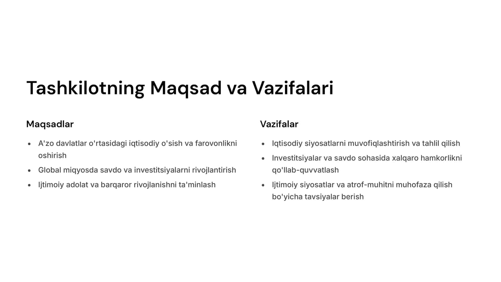 OECD - Iqtisodiy Hamkorlik va Taraqqiyot Tashkiloti 2
