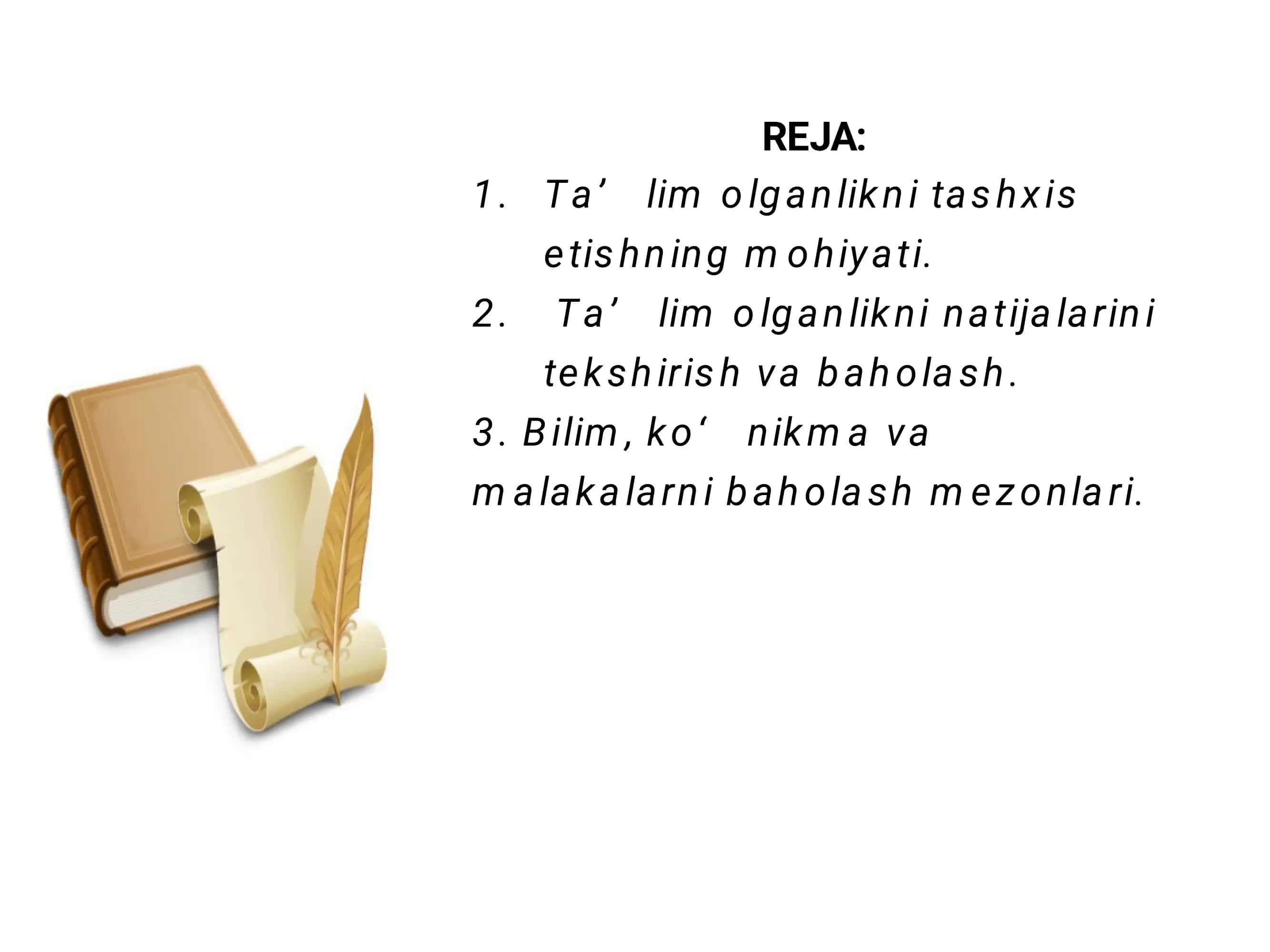 Ta'lim olganlikni tashxislash 2