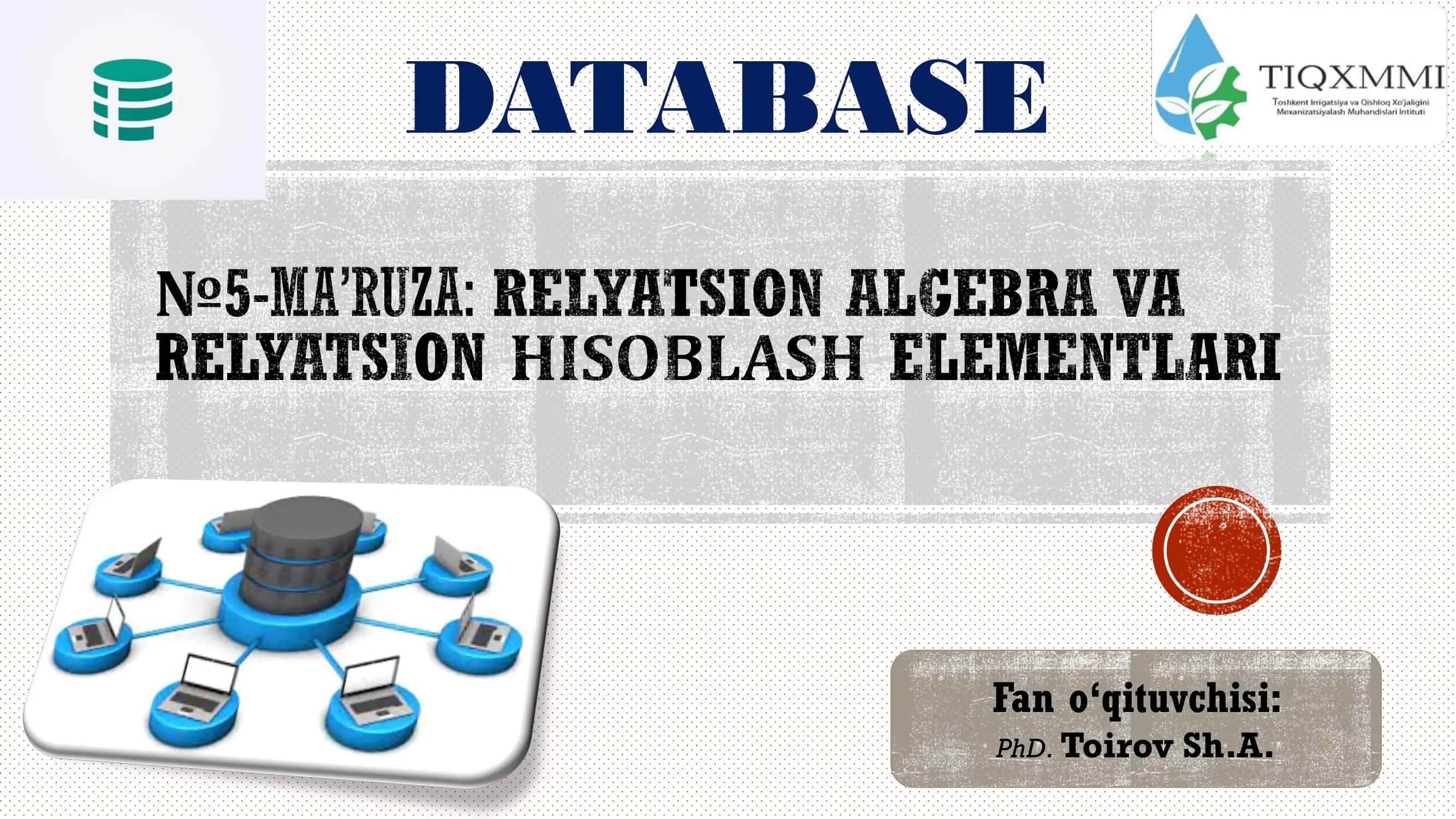 Relyatsion algebra 2