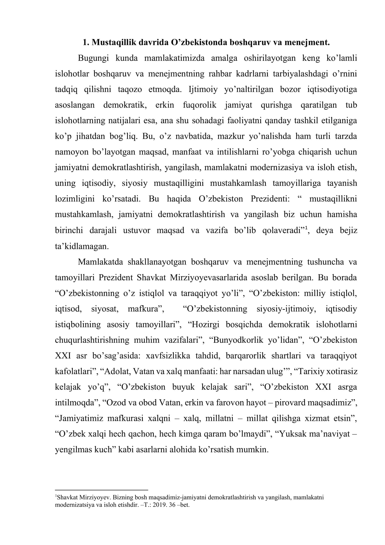 O’zbekistonda boshqarish nazariyasining rivojlanish bosqichlari 2