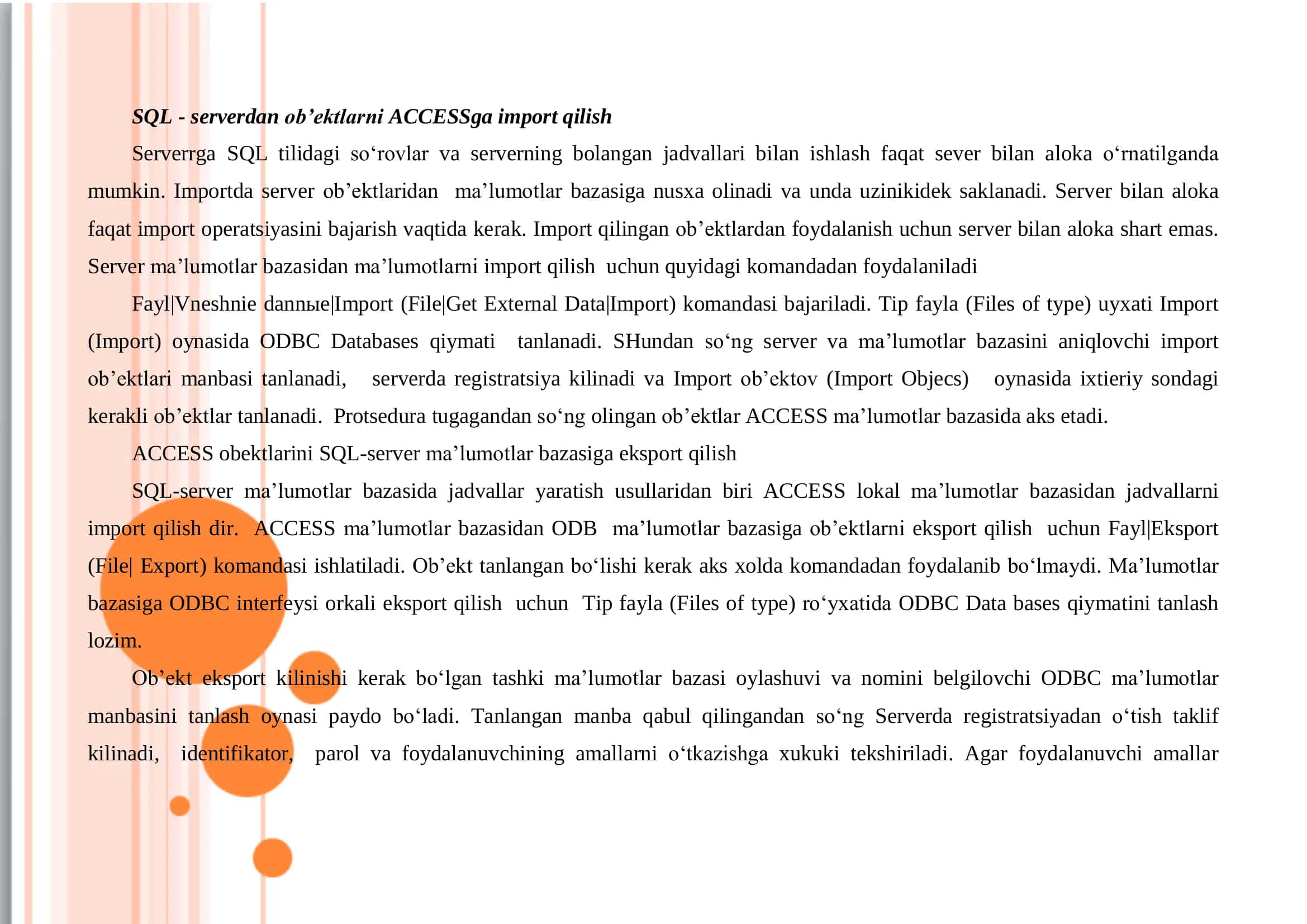 SQL serverda ulanish 2
