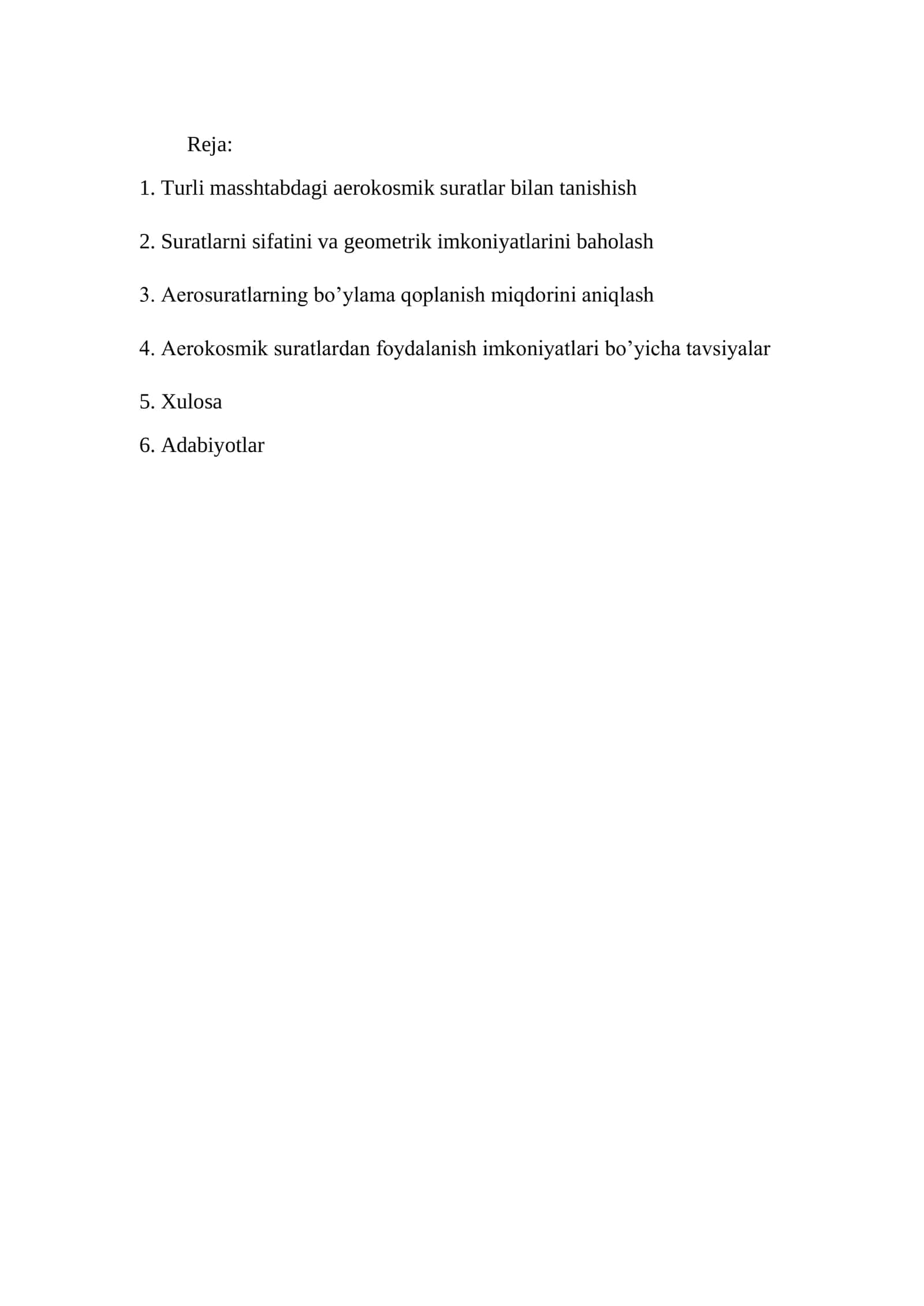 Turli masshtabdagi aerokosmik suratlar bilan tanishish va ularni taqqoslab baholash 2