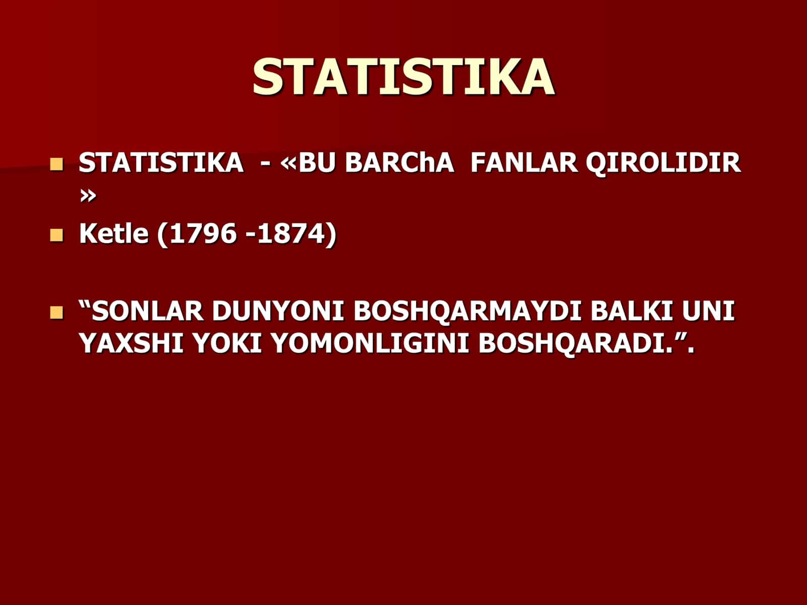 Tibbiyot statistikasi va uning sog‘liqni saqlashdagi axamiyati. Tibbiyot statistika turlari va uning asosiy vazifalari 2