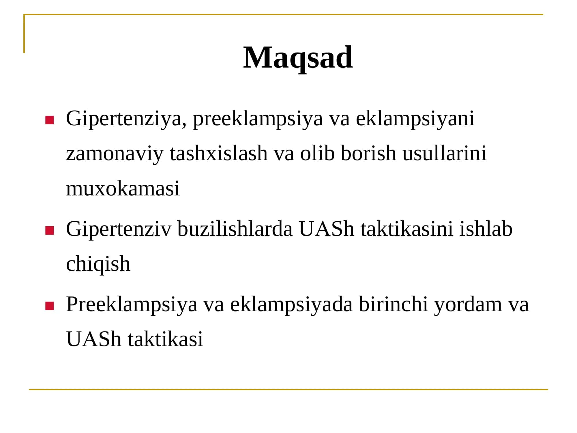Gipertenziya, preeklampsiya va eklampsiyani zamonaviy tashxislash 2