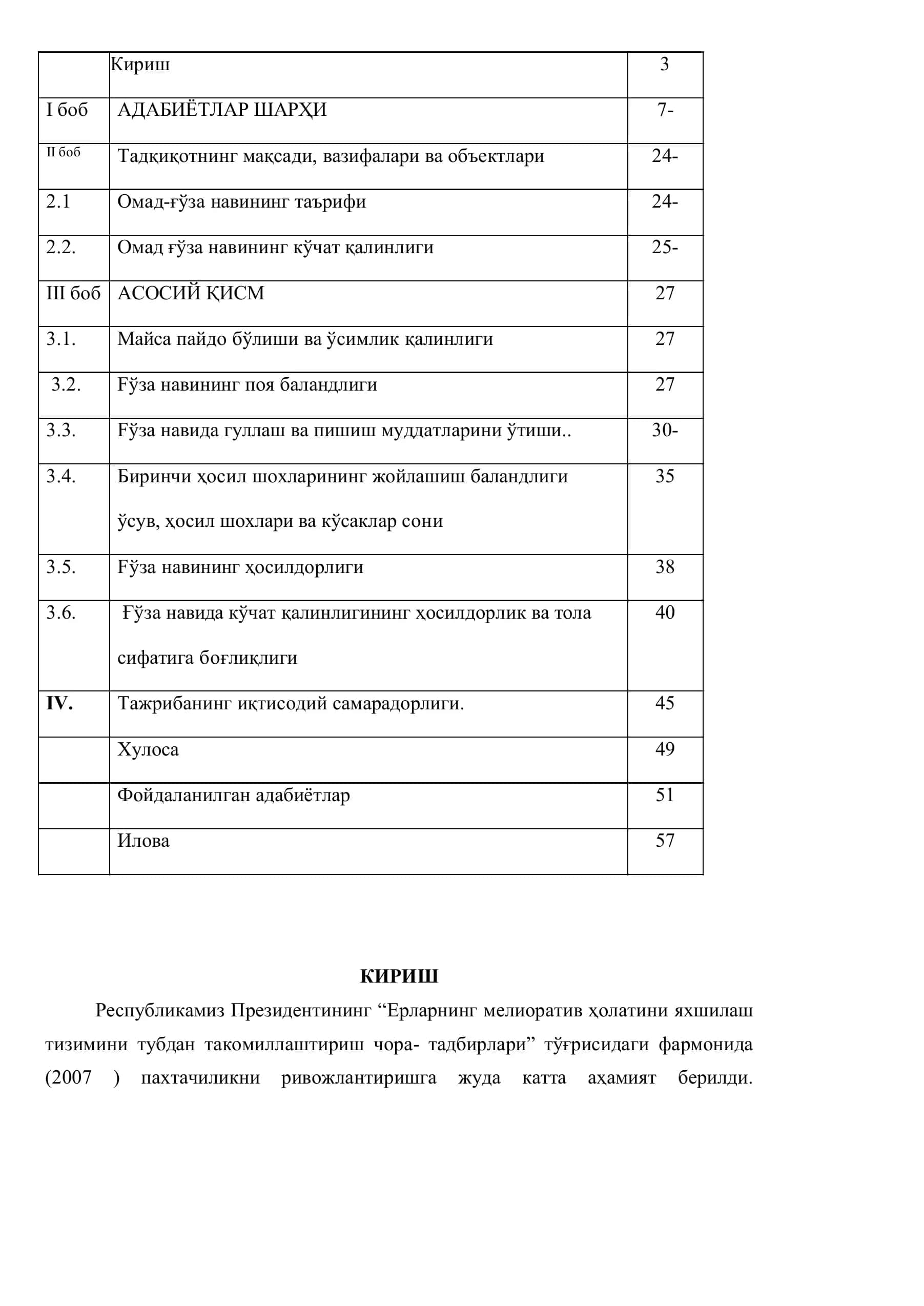 Омад ғўза навининг таърифи 2