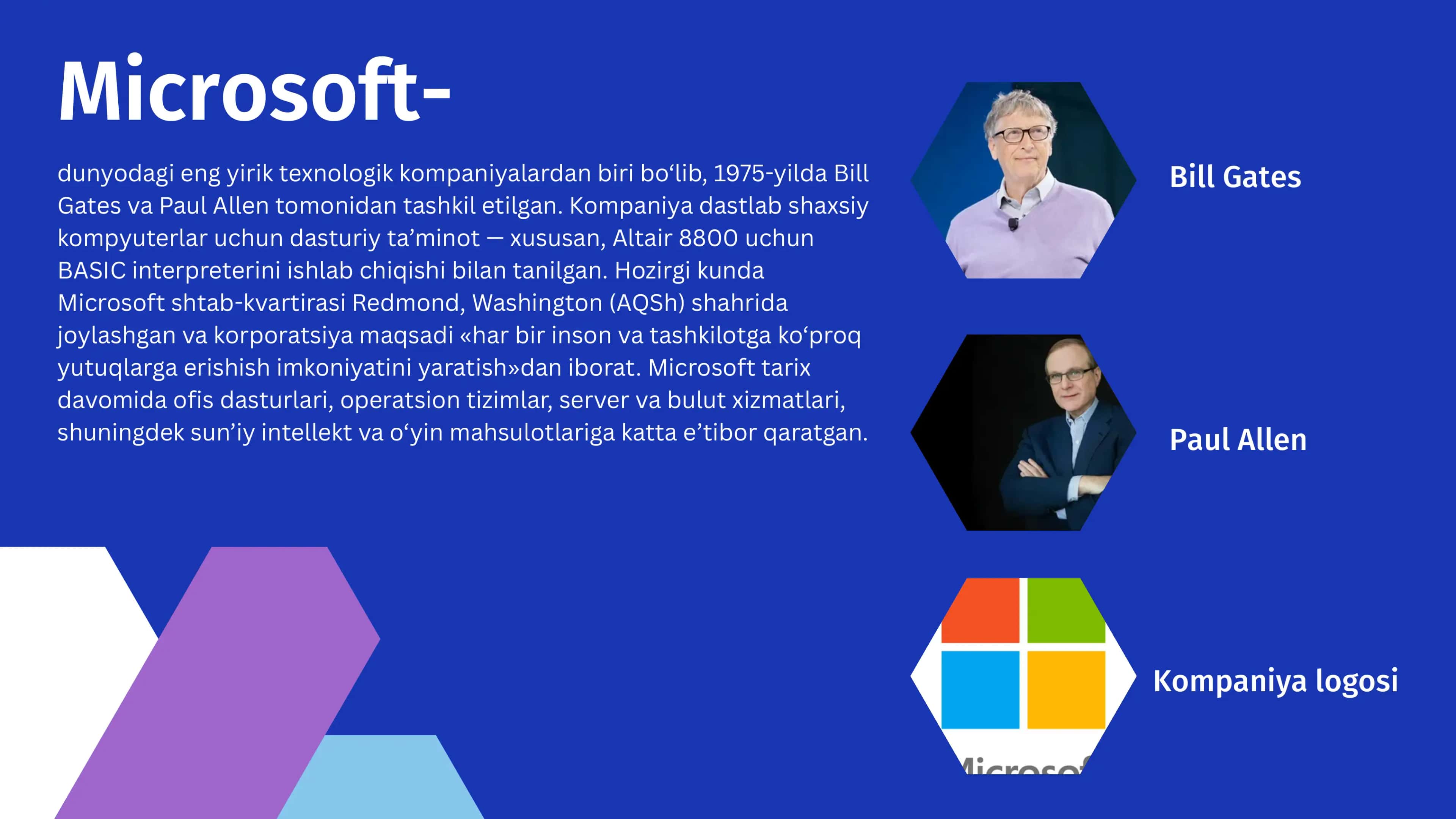 Microsoft kompaniyasi. Dasturiy taminot bozori 2