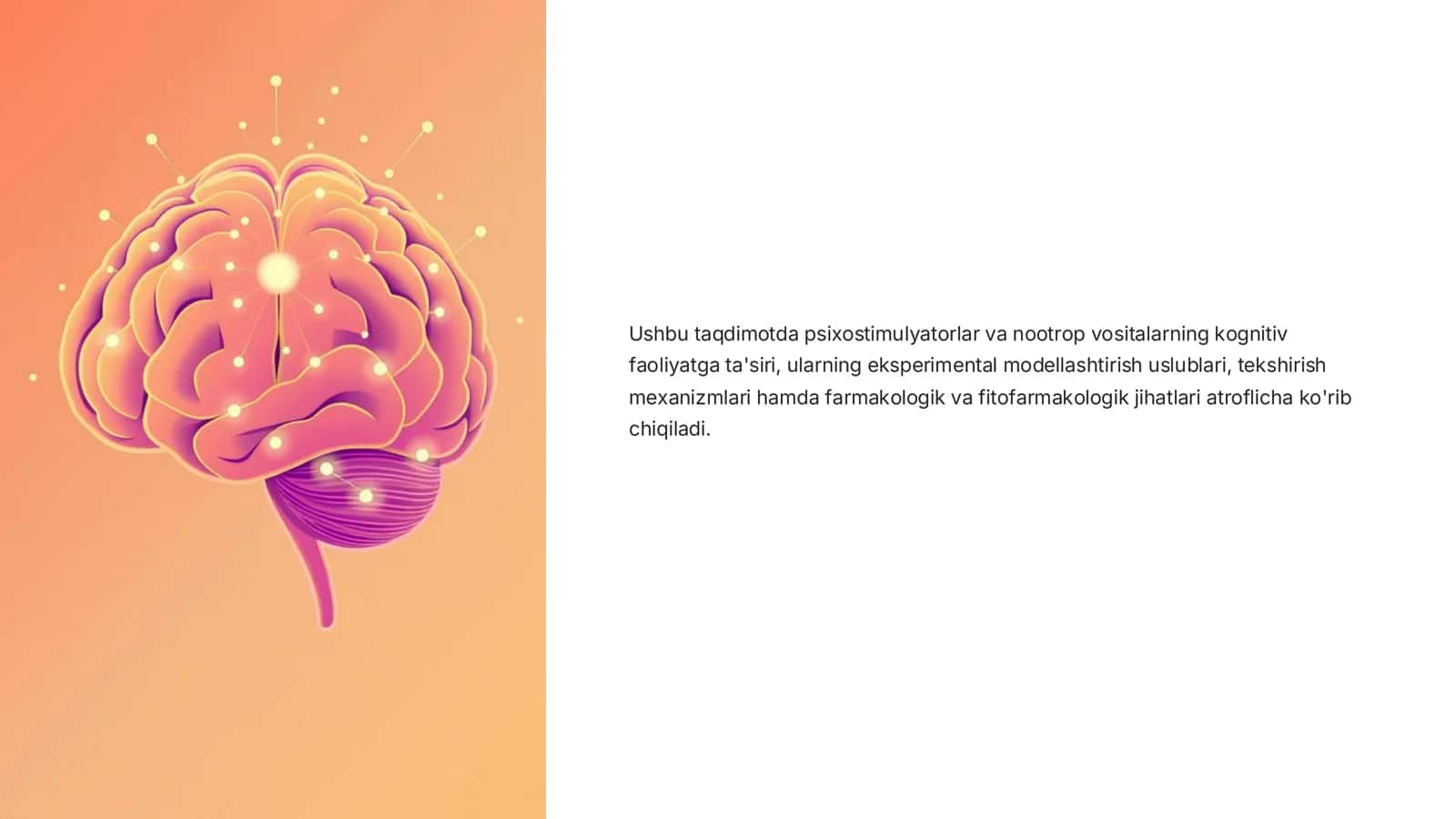 Psixostimulyator va Nootrop Dorilar: Kognitiv Faoliyatni Tiklash 2