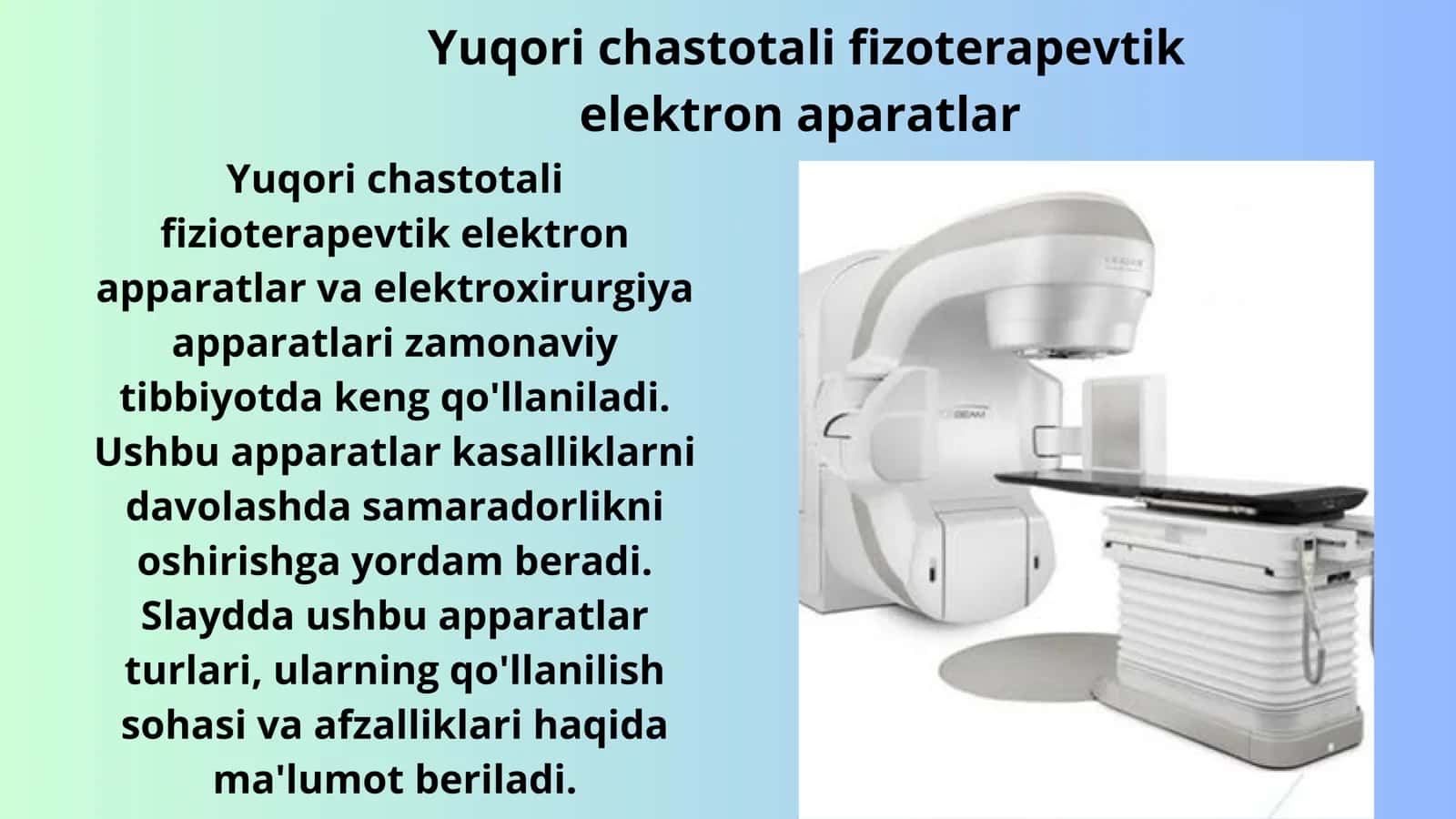 Yuqori chastotali fizoterapevtik elektron aparatlaraparatlar 2