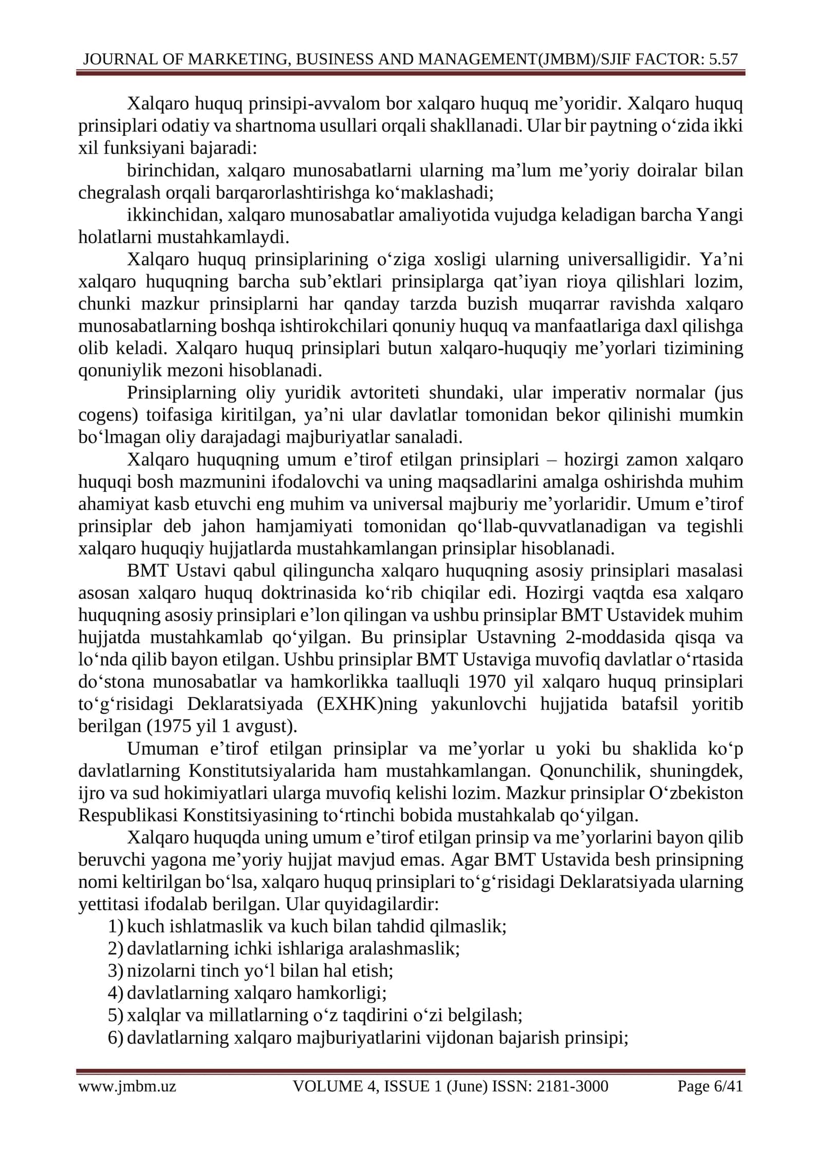 XALQARO HUQUQNING ASOSIY PRINSIPLARI VA ULARNING AHAMIYATI 2