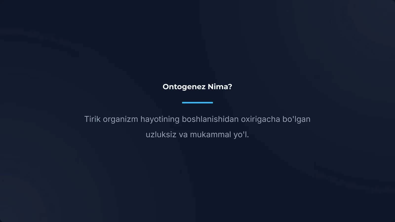 Hayvonlar ontogenez tiplari 2