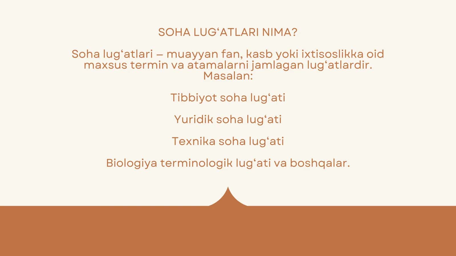 Soha lug'atlar 2