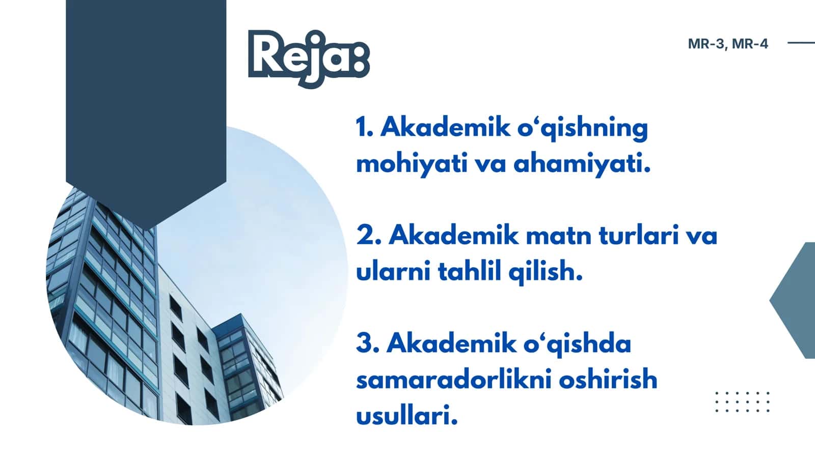 AKADEMIK O‘QISH ASOSLARI 2