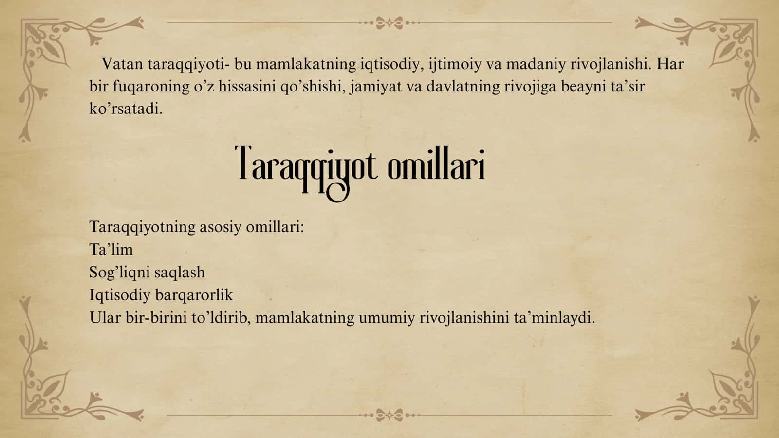 Vatan taraqqiyotiga men ham mas’ulman 2