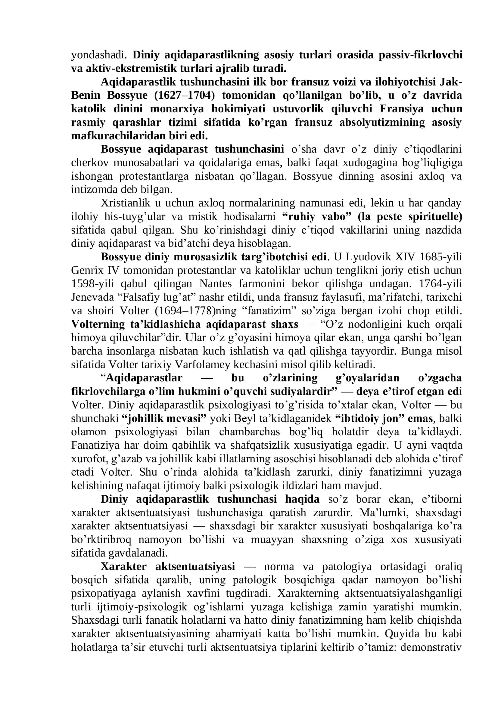 DINIY FANATIZM, EKSTREMIZM, FUNDAMENTALIZM, TERRORIZMNING TARIXI VA ULARNING HOZIRGI DAVRDA XAVFSIZLIKGA TAHDIDI 2