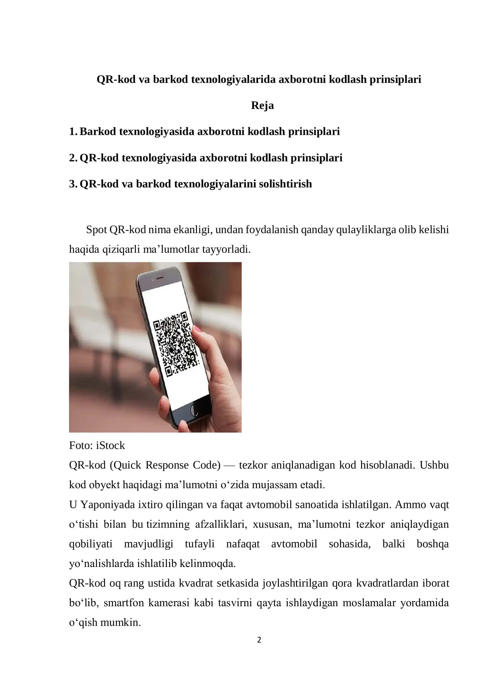 QR-kod va barkod texnologiyalarida axborotni kodlash prinsiplari 2