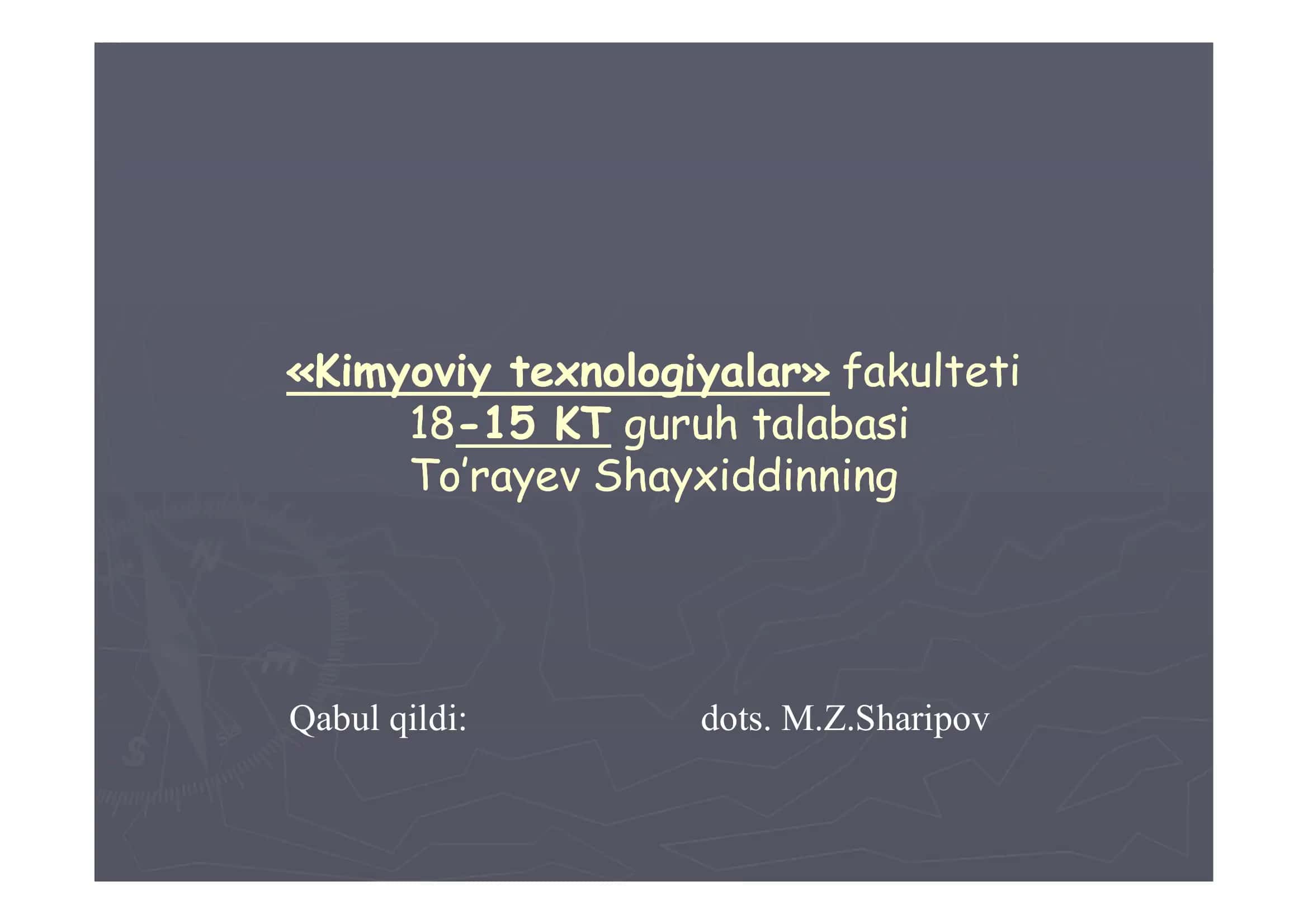 De-Broil gipoteziyasi. Moddaning to’lqin xususiyatlari. Shredringer tenglamasi. Majburiy nurlanish. Lazerlar 2