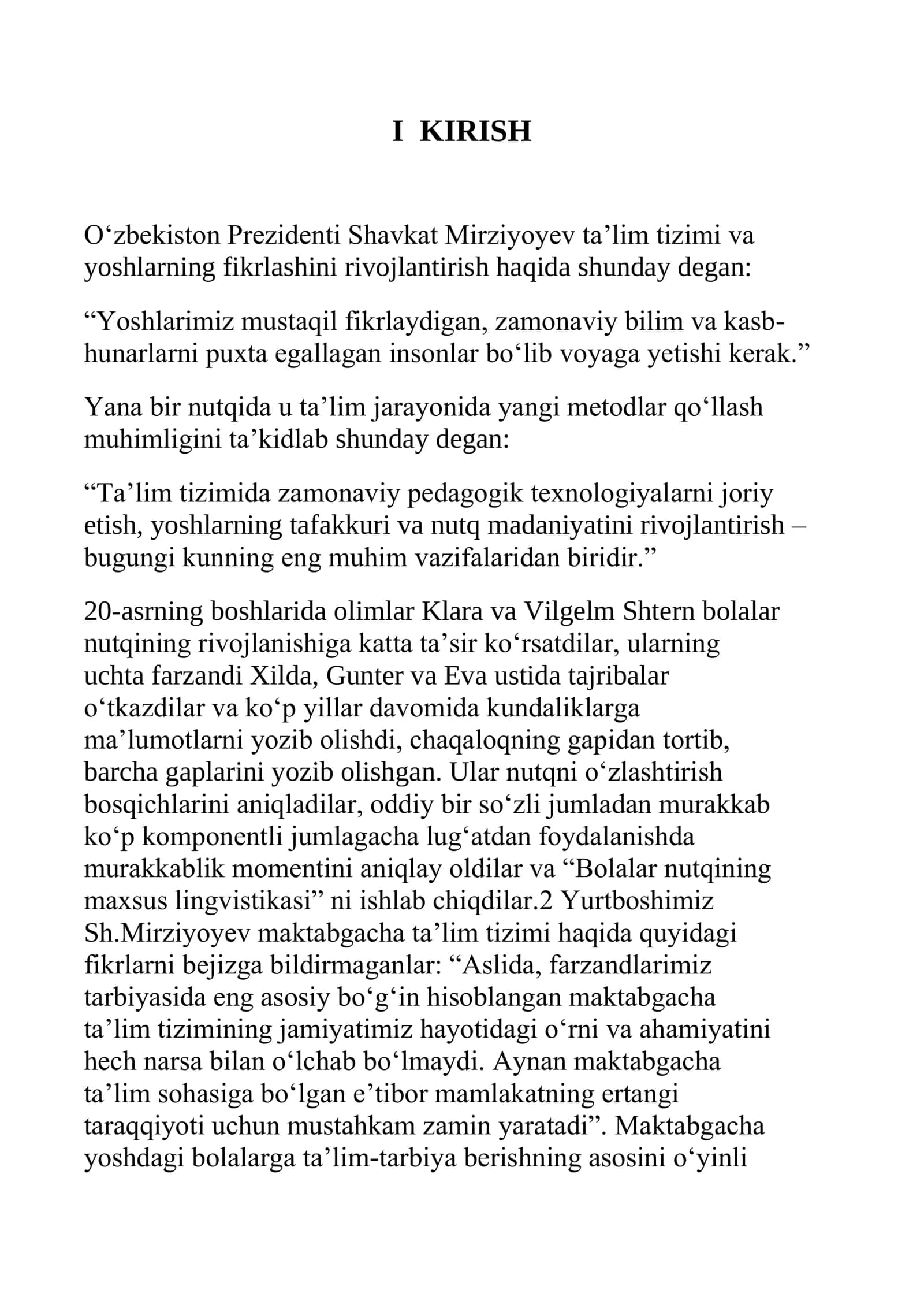 Nutqni rivojlantirish mashg’ulotlarida “hayoliy suhbat” tehnikasidan foydalanish 2