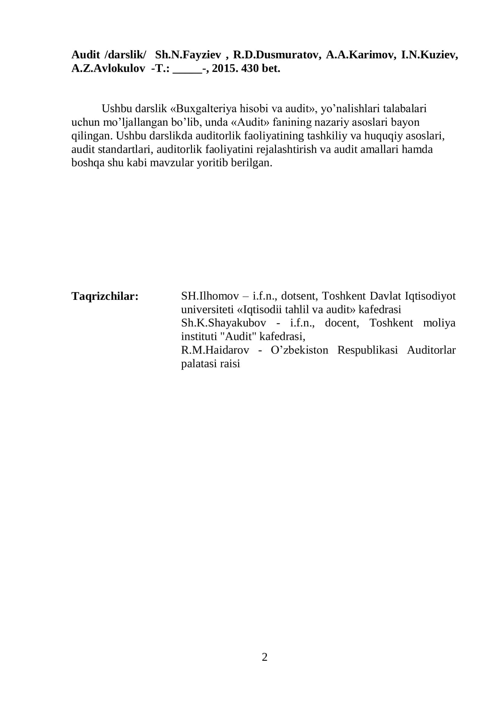 Audit 2
