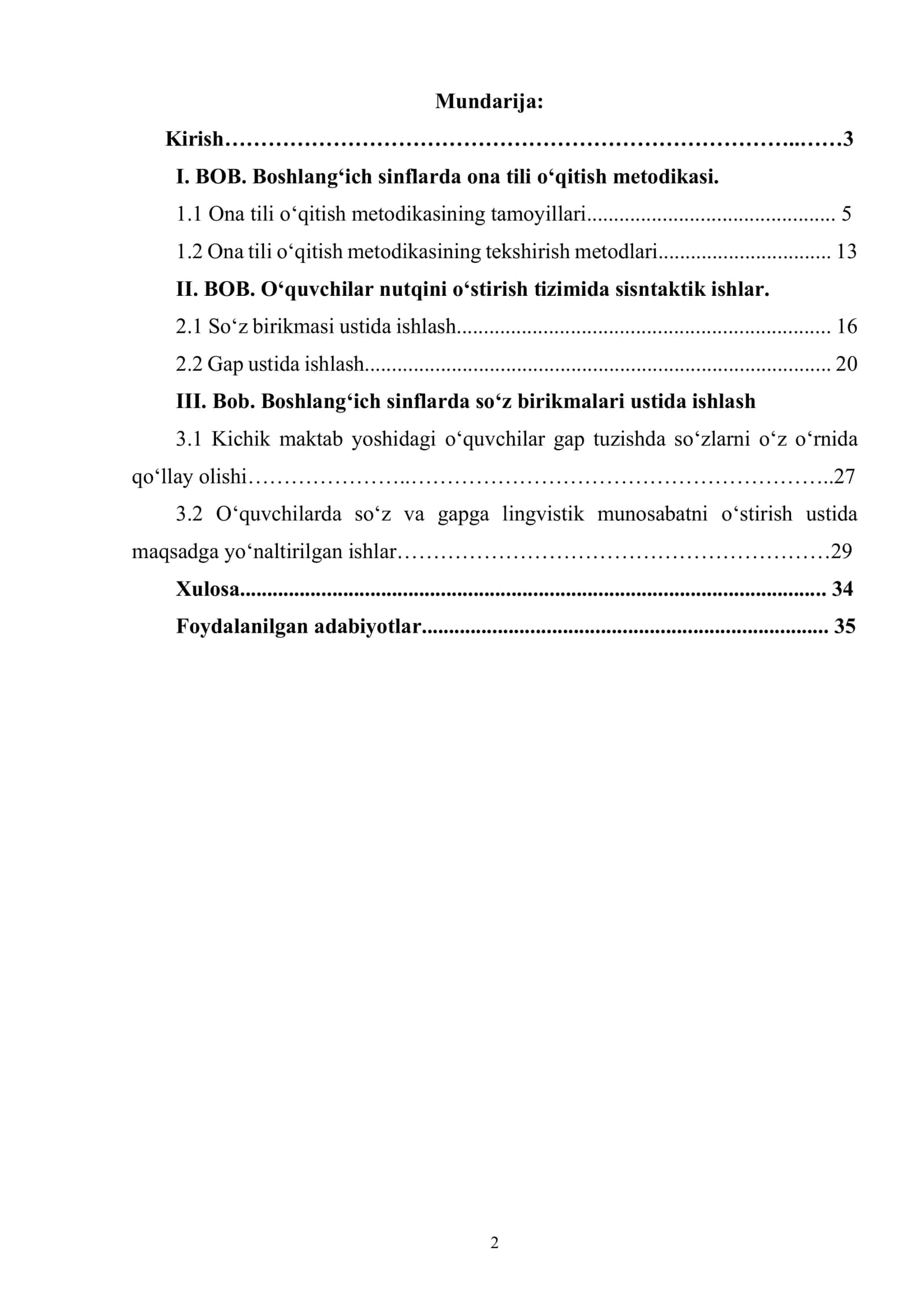 Boshlang‘ich sinfda gap va so‘z birikmasi ustida ishlash metodlari 2