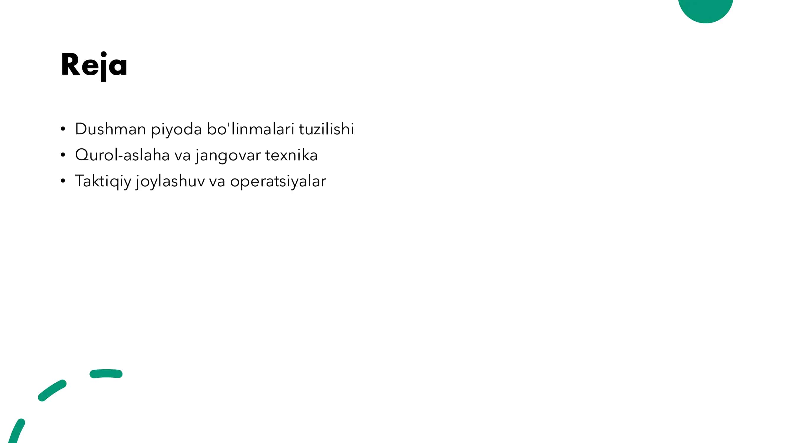 Dushman piyoda bo'linmalari tuzilishi 2