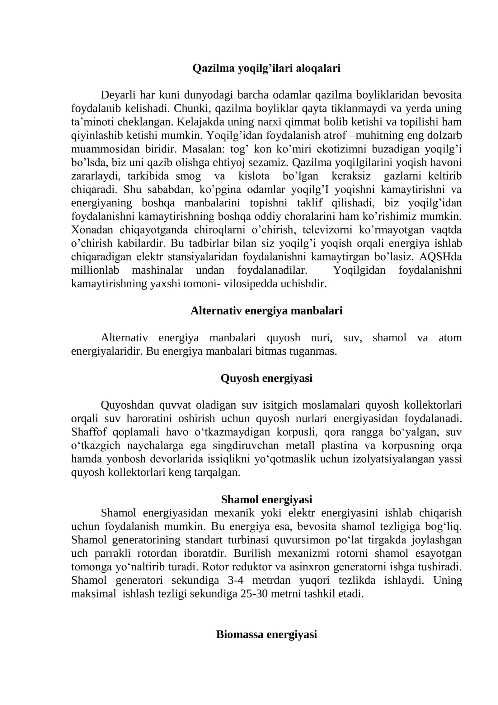 TABIIY RESURSLAR VA ULARDAN OQILONA 2