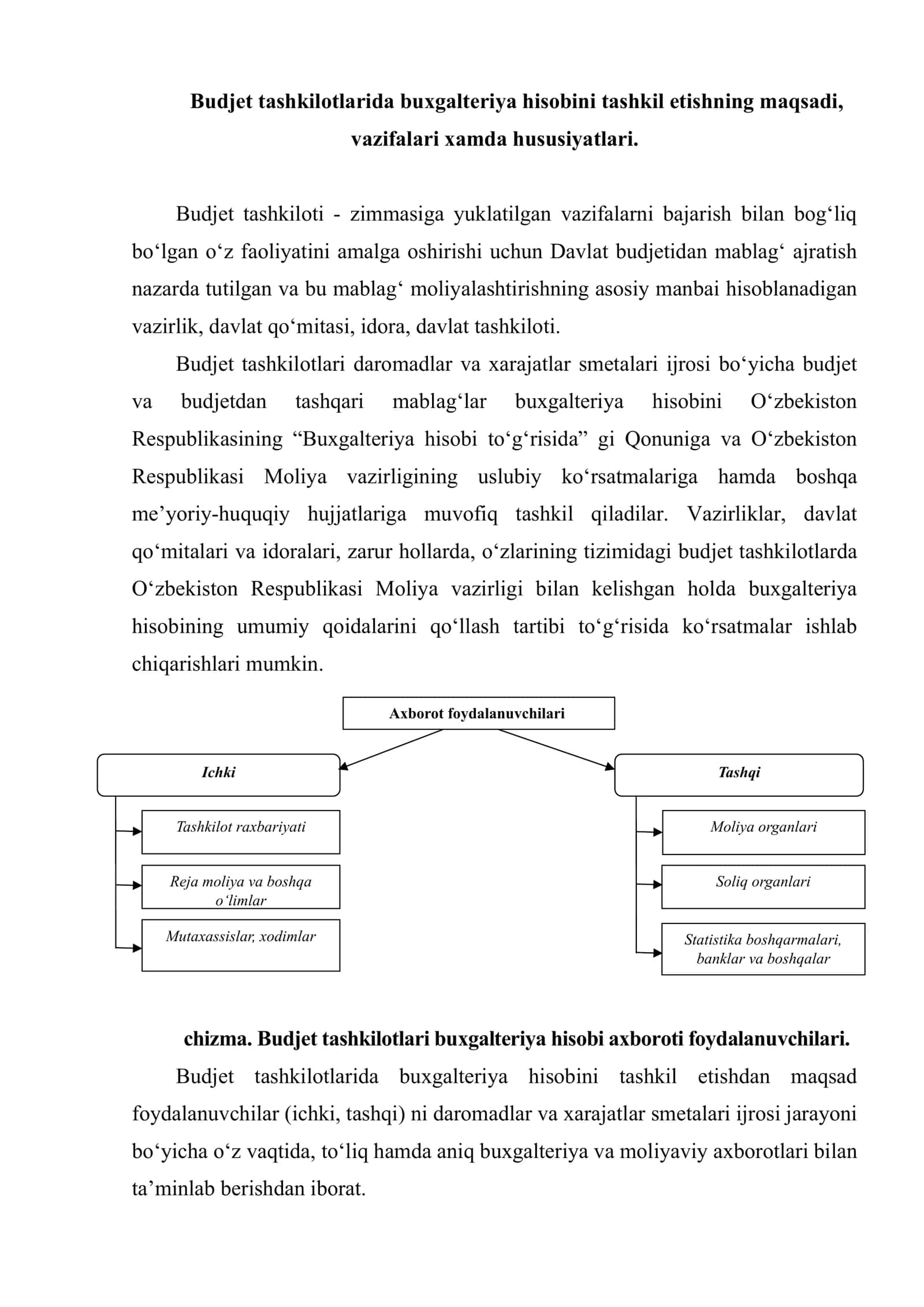 Budjet tashkilotlarida budjet hisobini tashkil etishninig nazariy-uslubiy asoslari 2