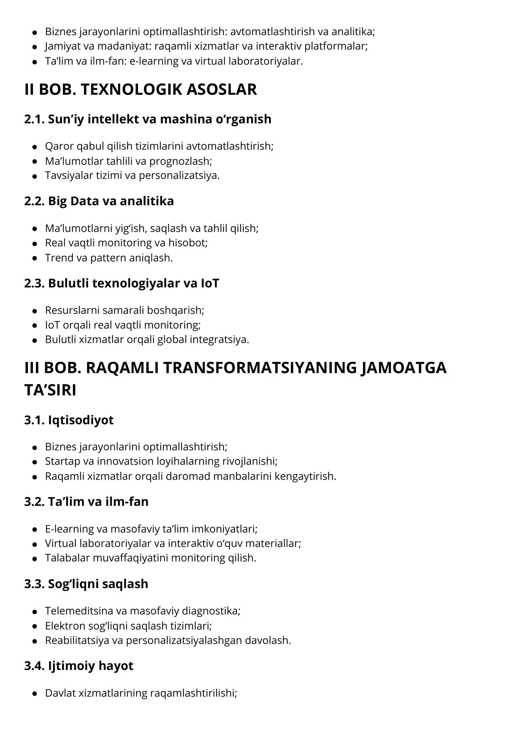 RAQAMLI TRANSFORMATSIYA VA UNING JAMOATGA TA’SIRI 2