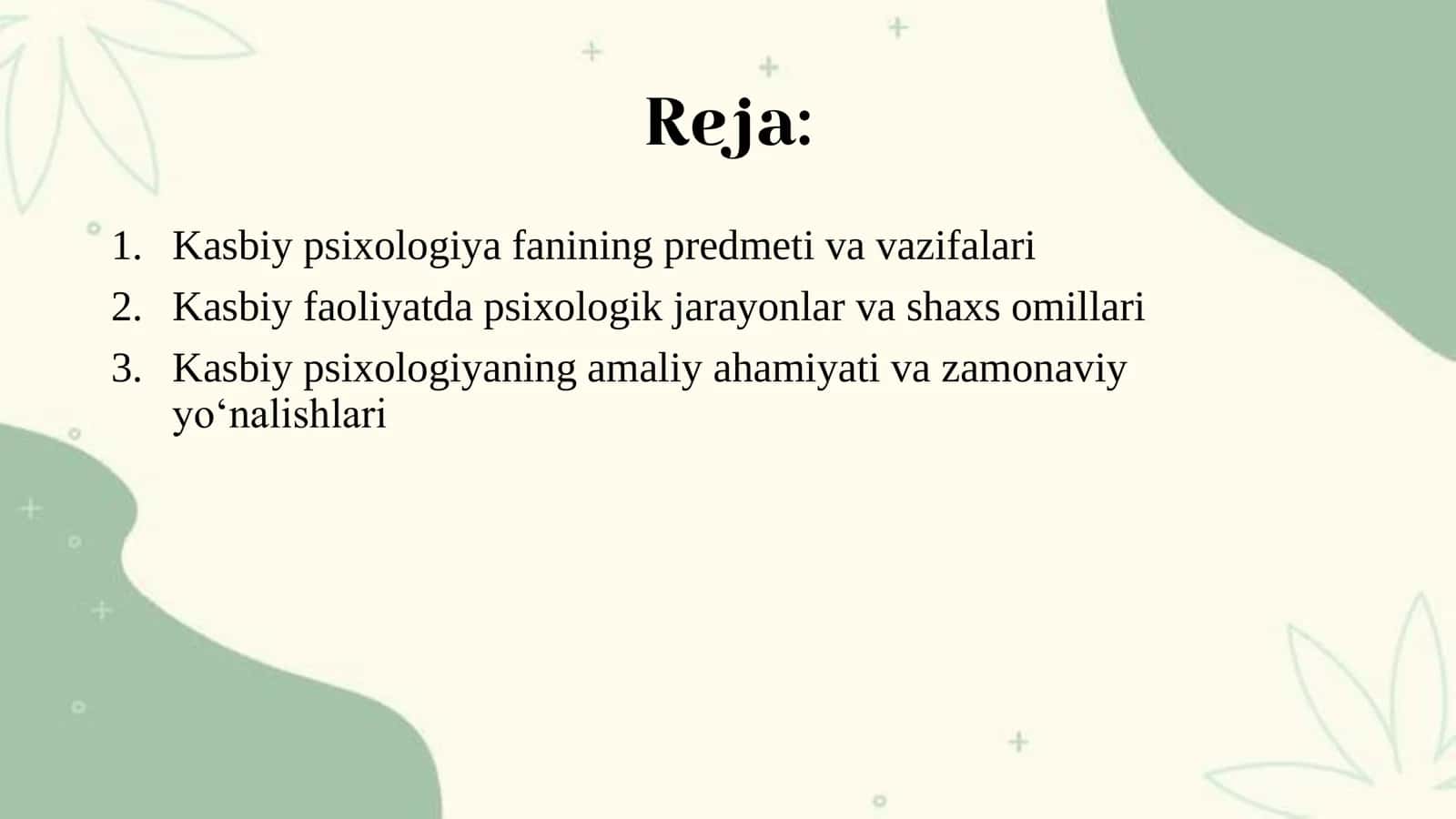 Kasbiy psixologiya 2
